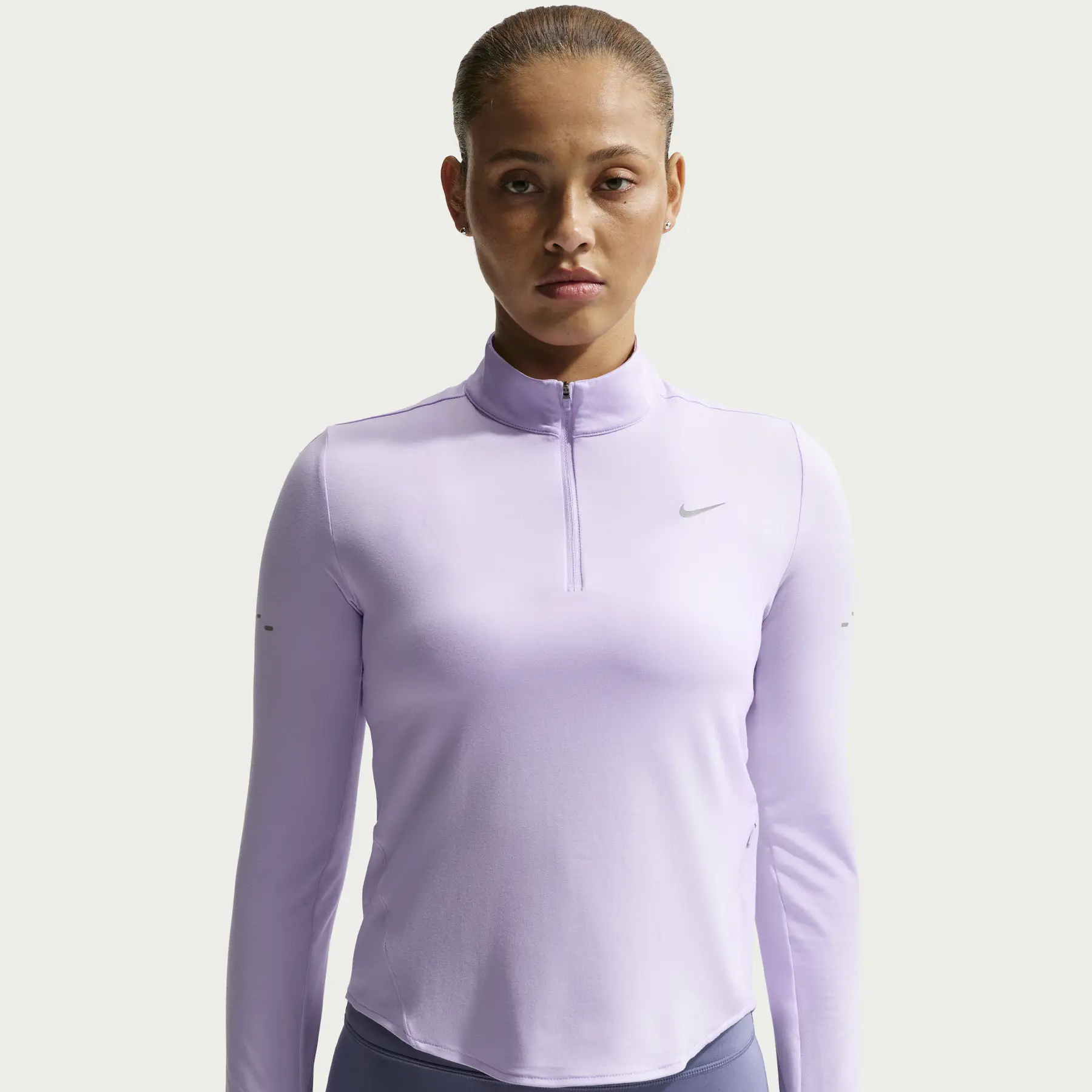 Zip-Langarmtrikot, Damen Swift - Violet - female - Size: S
