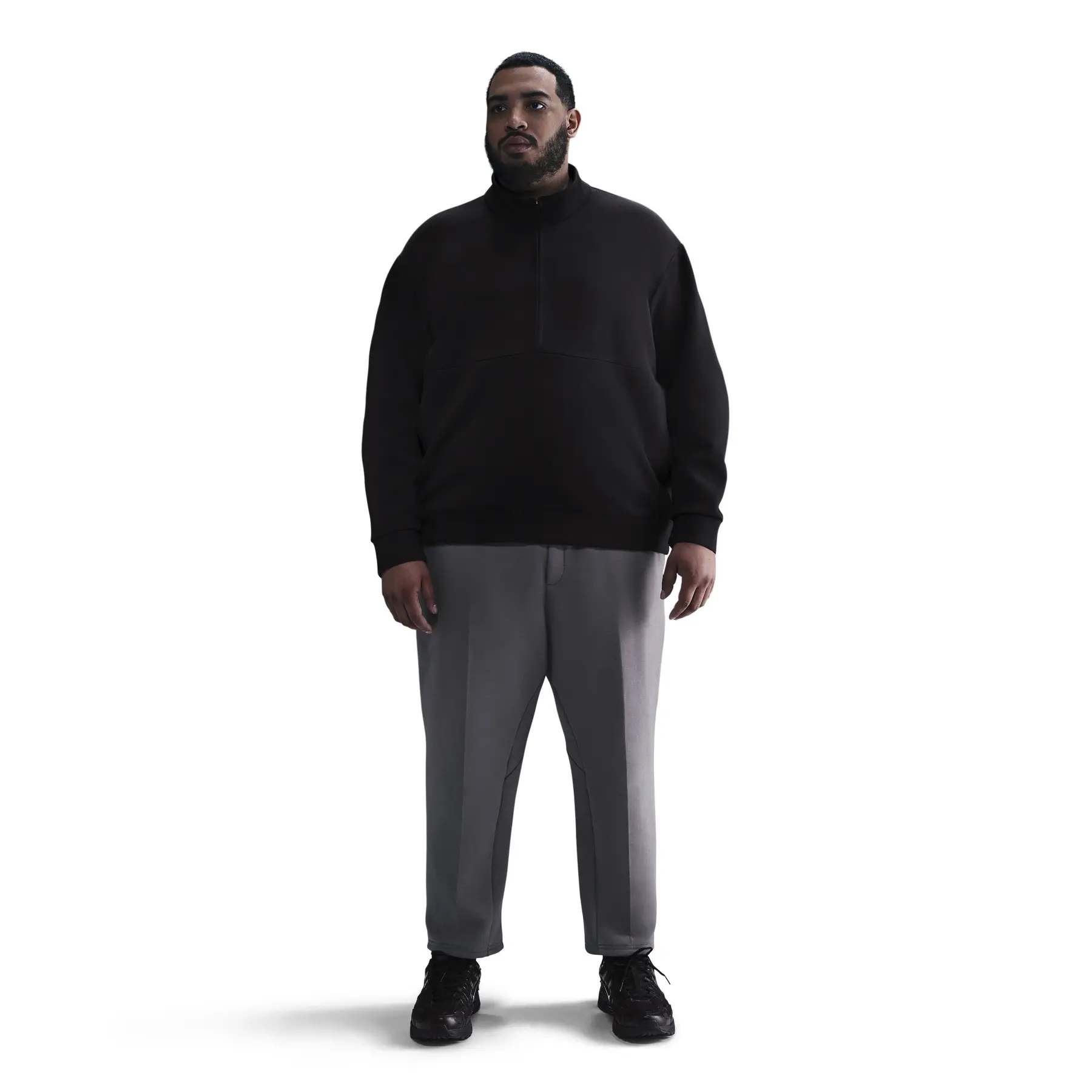 Nike Men's Noir Half-Zip Training Top 24.7 Impossiblysoft