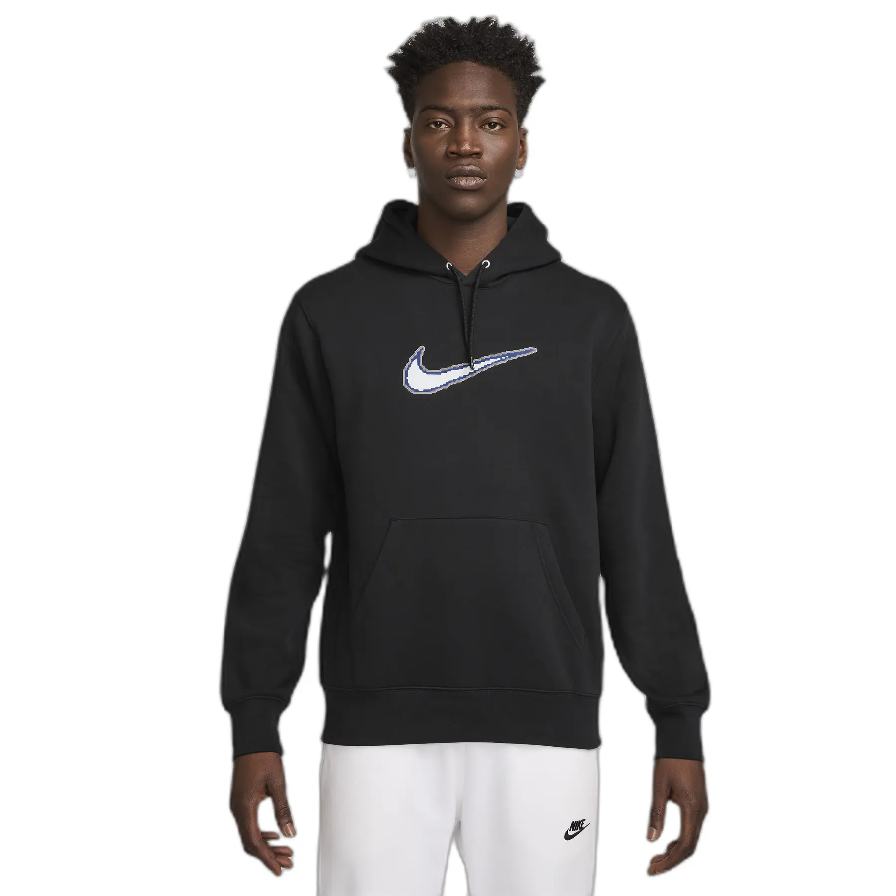 Nike Men's Noir Hooded Sweatshirt Club