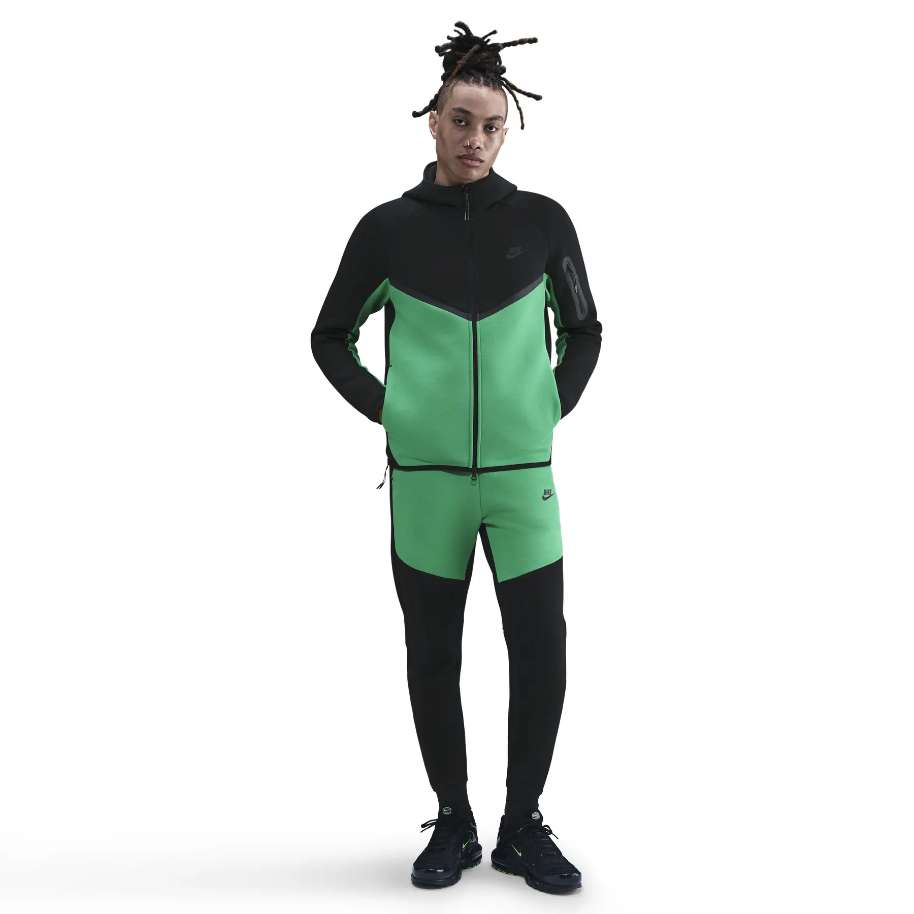 Nike Go FleD XL メッシュウェア ダークグリーン Hooded jacket Nike Tech | Foot-Store