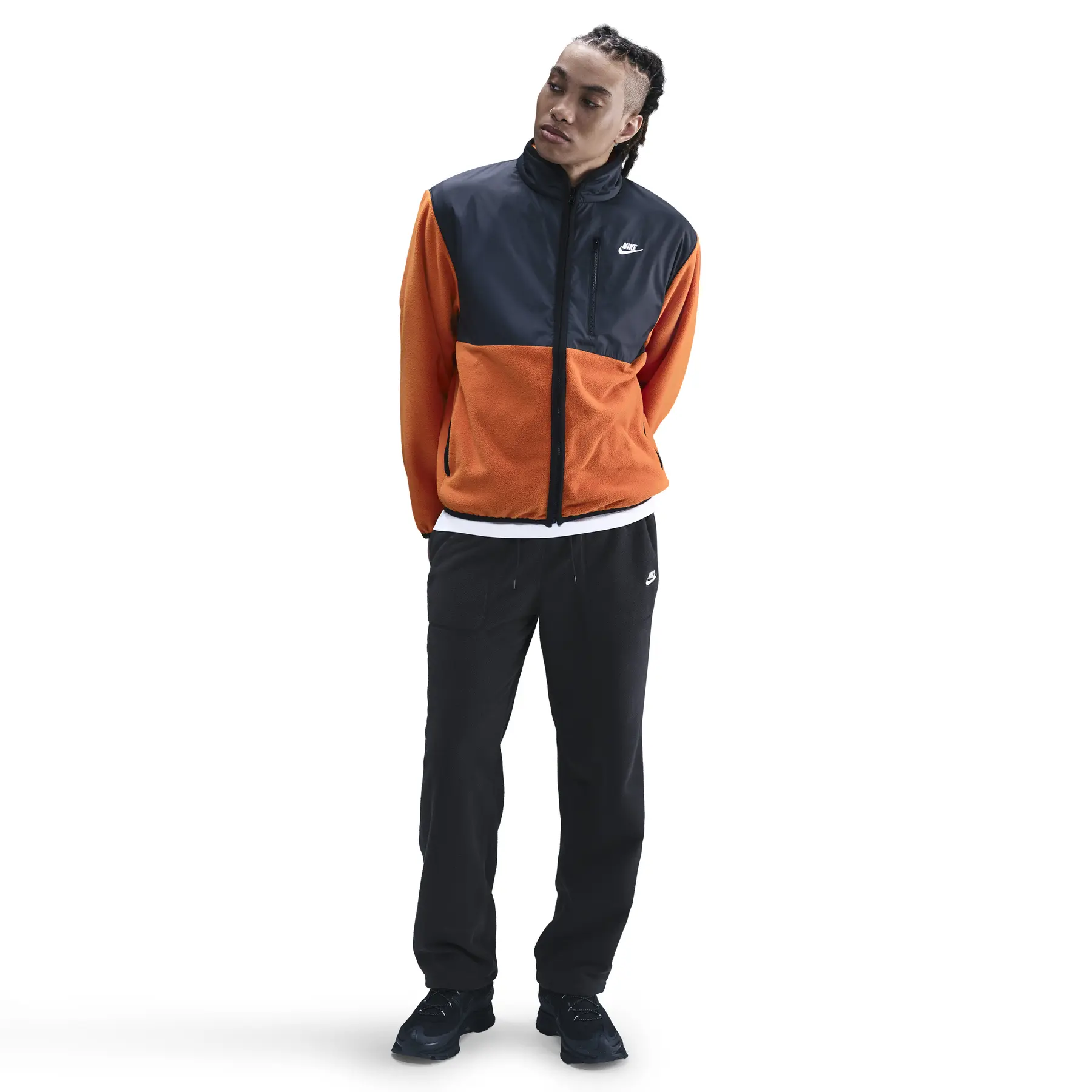 Nike ジャケット＆パンツ セット 黒/オレンジ Jogging Trousers Nike Club | Foot-Store