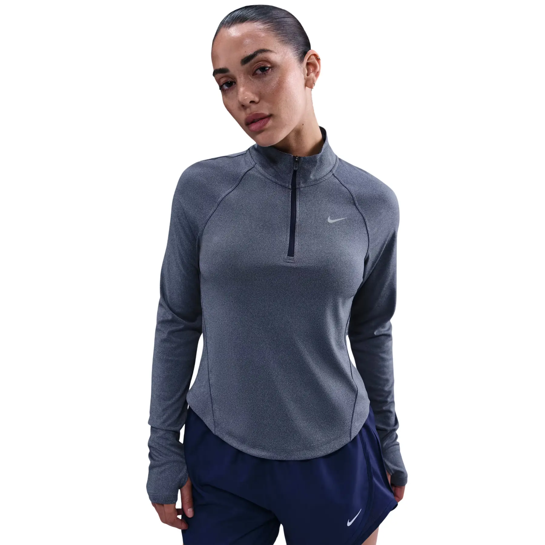 Zip-Langarmtrikot, Damen Tempo - Bleu - female - Size: L