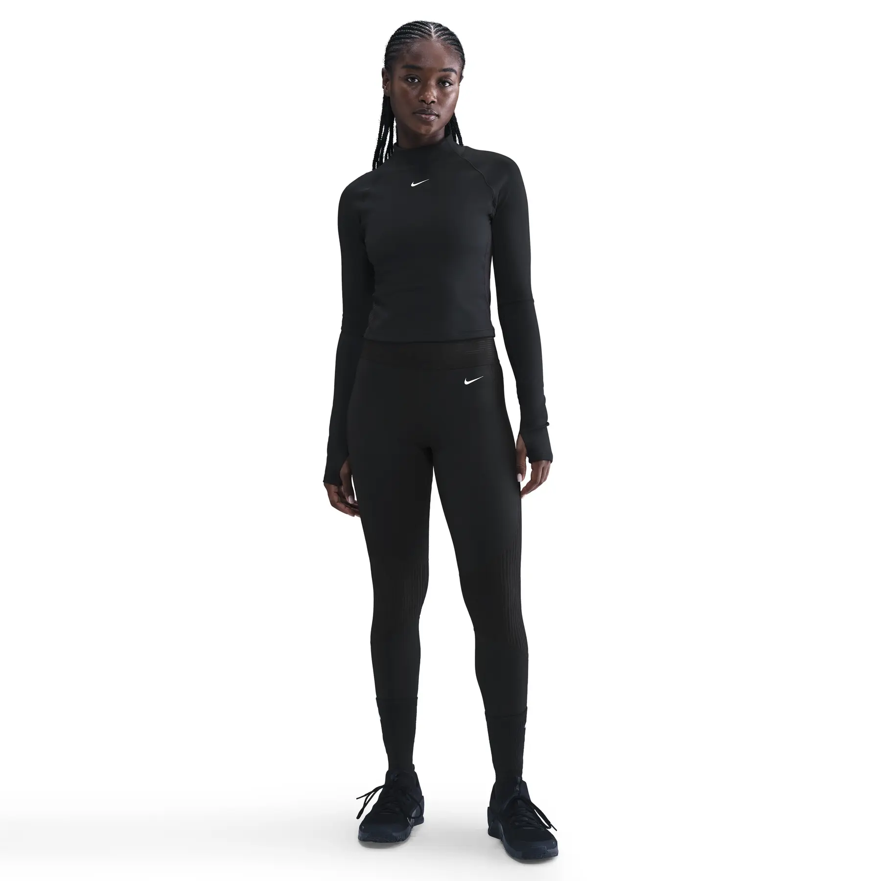 Damen-Trainingsoberteil mit langen Ärmeln Top Pro - Noir - female - Size: 2XL