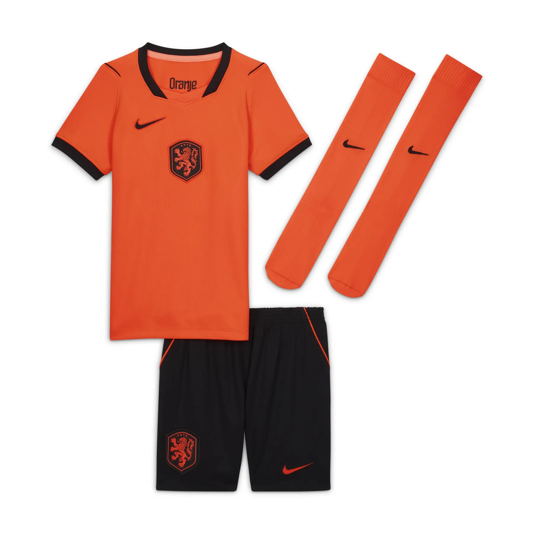 Nike Netherlands 2026 Home Kit Children - Oranje - Kind, Oranje 7-8Y