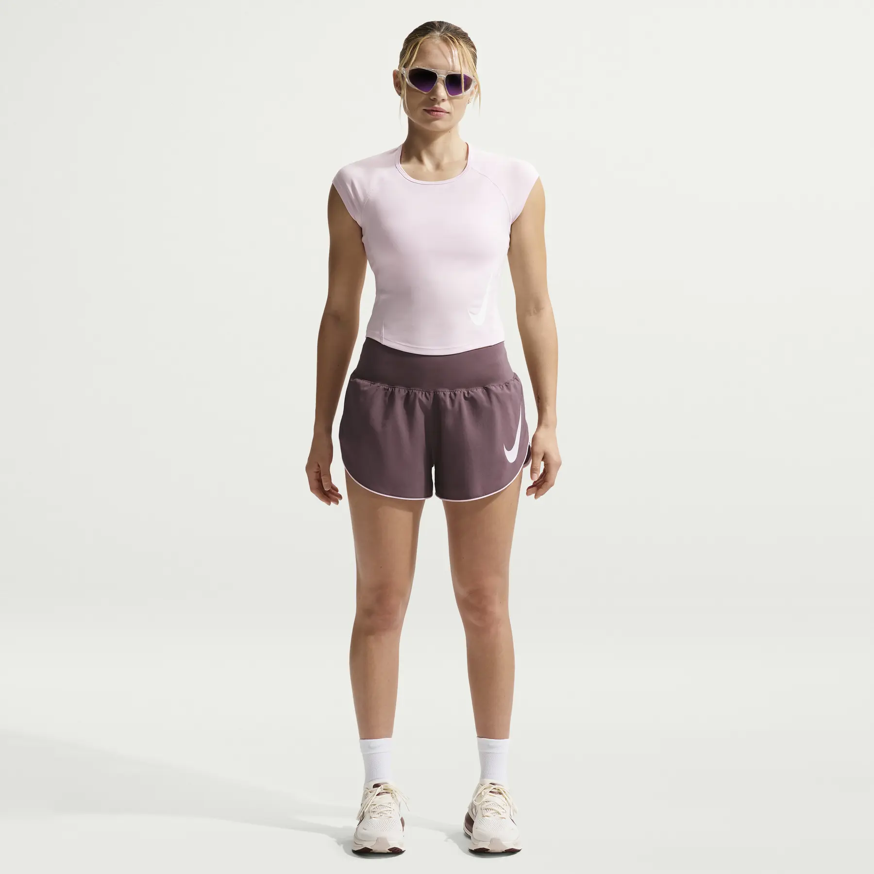 Shorts für Damen Tempo Flow Swoosh - Noir - female - Size: S