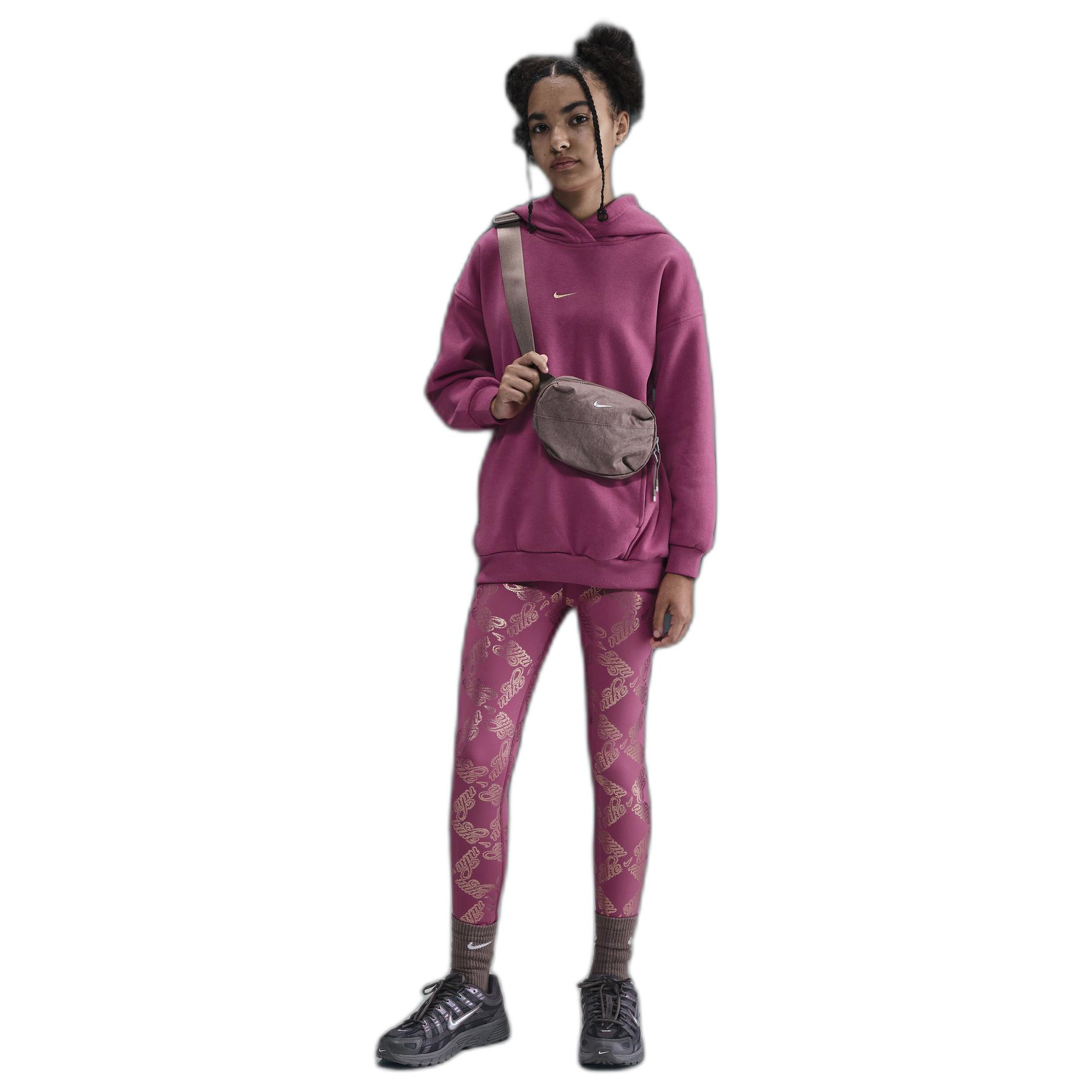 0198487055078 - Sweatshirt à capuche oversize fille Club Fleece