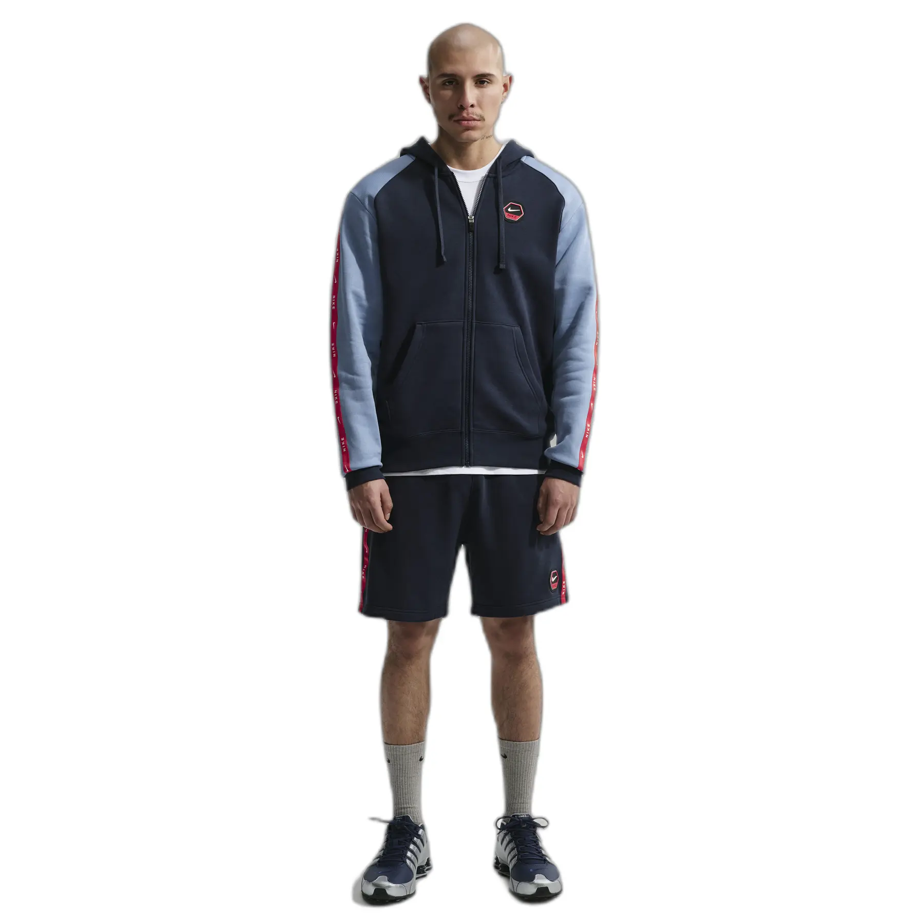 Nike ジャージ グレー ネイビー 赤 Zip-up hoodie Nike City Side | Foot-Store