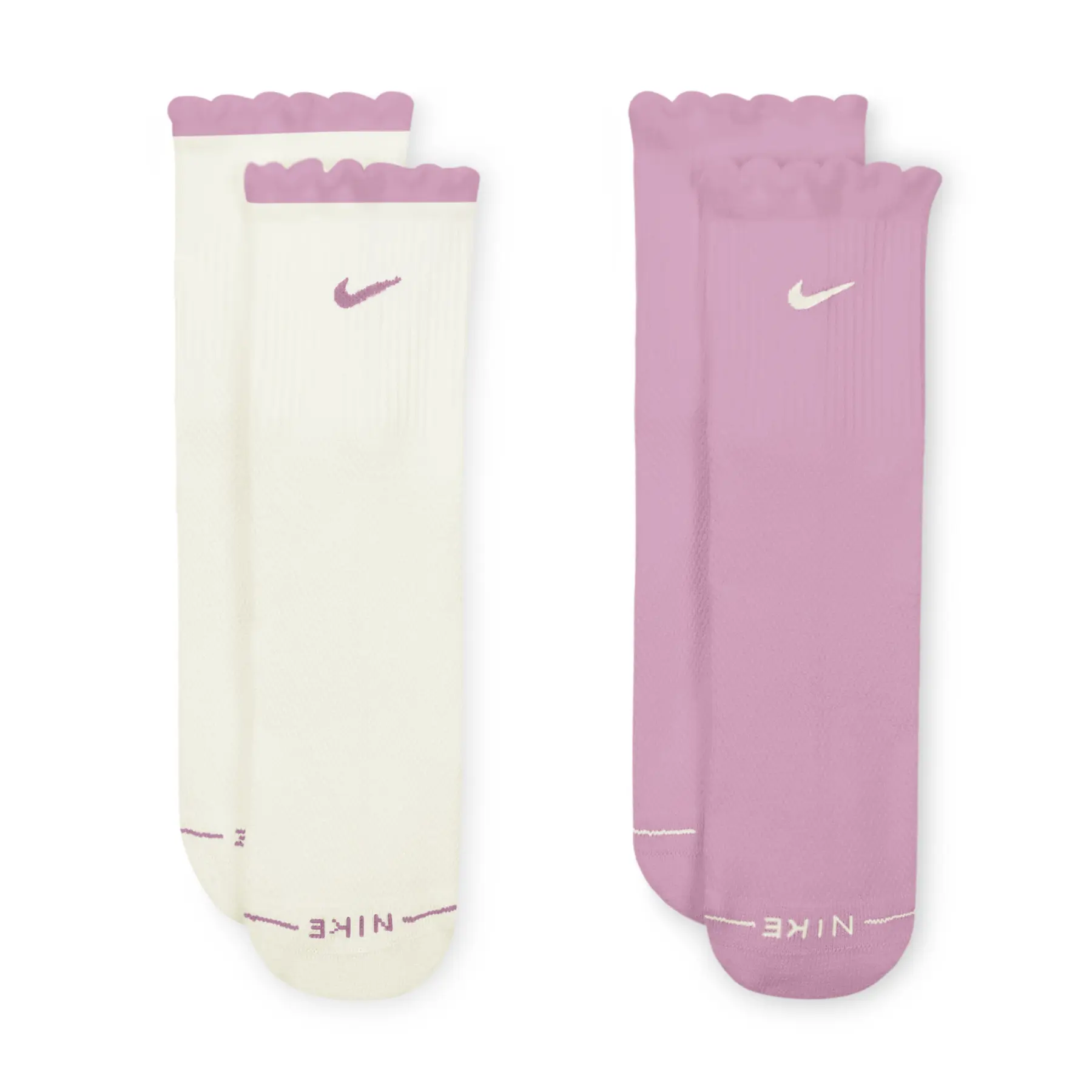 Socken Nike mi-mollet festonnées Everyday Elevated (x2)
