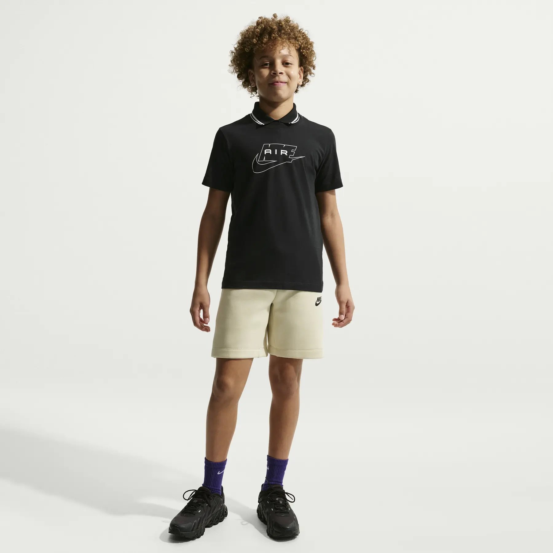 Nike Noir T-Shirt Coton Doux Enfant