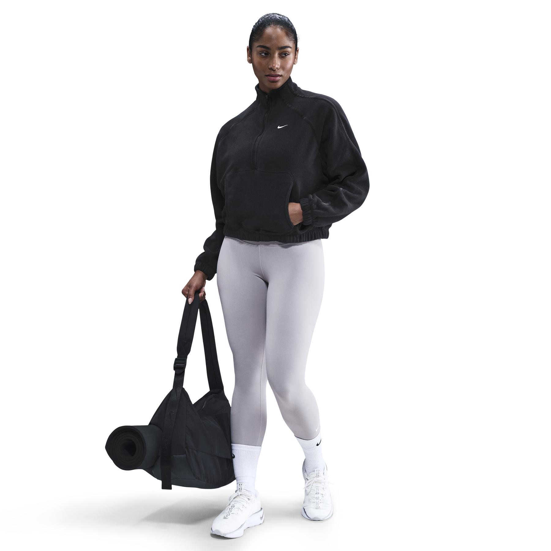 Felpa donna con mezza zip Nike One TF