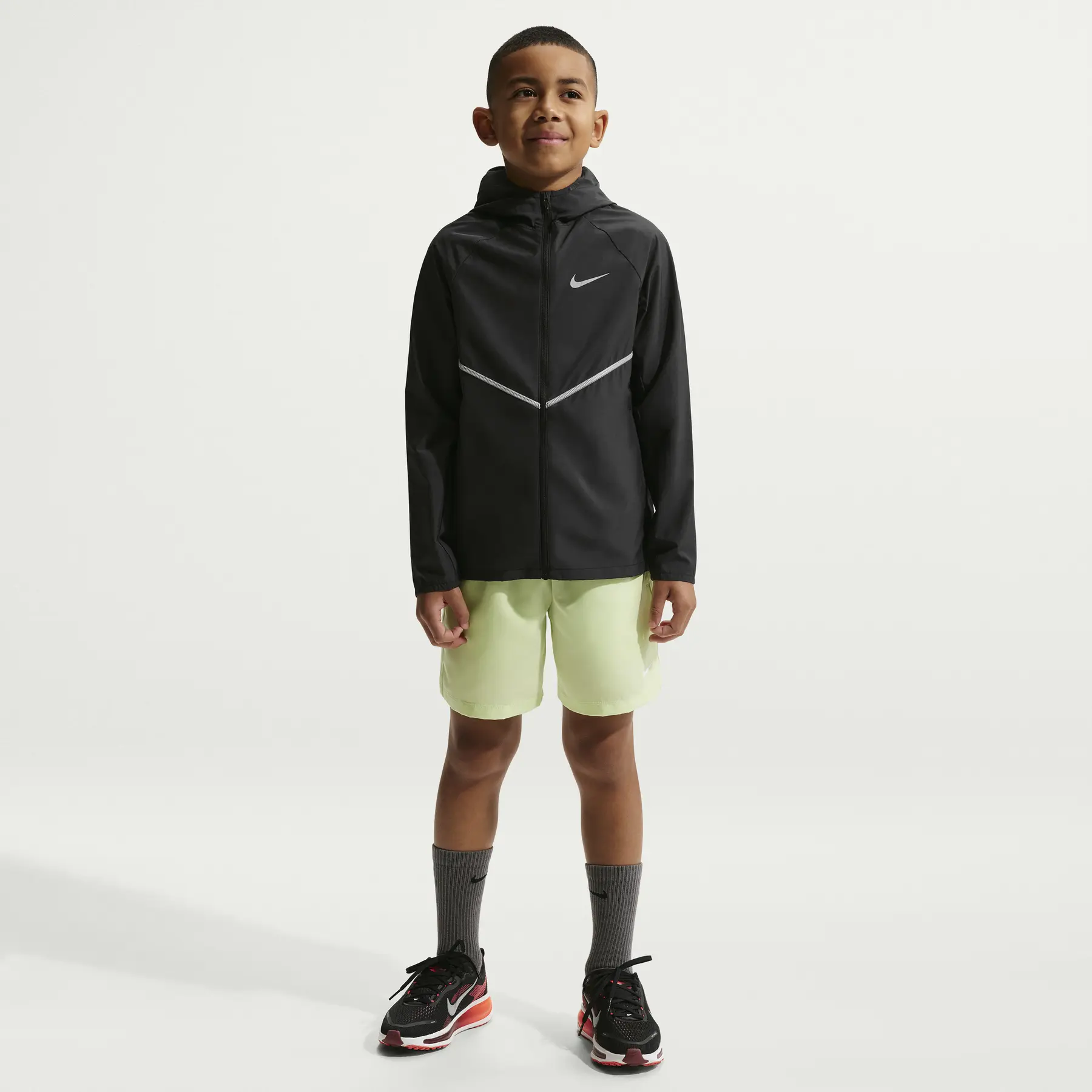 Nike Noir Giacca Impermeabile Per Bambini Miler