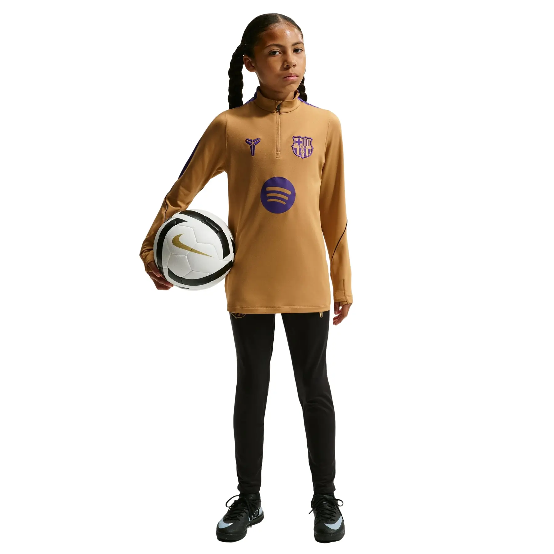 Nike Fc Barcelona Strike Drill Top Kinder Iq1324-745 - Kleur Geel - Maat 128/137