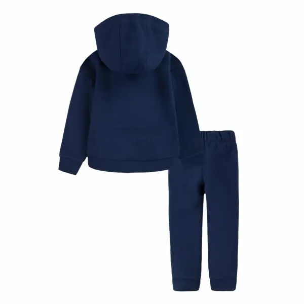 Tuta Da Ginnastica Bimba Blu Tie Dye – Felpa Cropped Con Cappuccio E Pantaloni – A2Z 4 Kids® - Foto 3