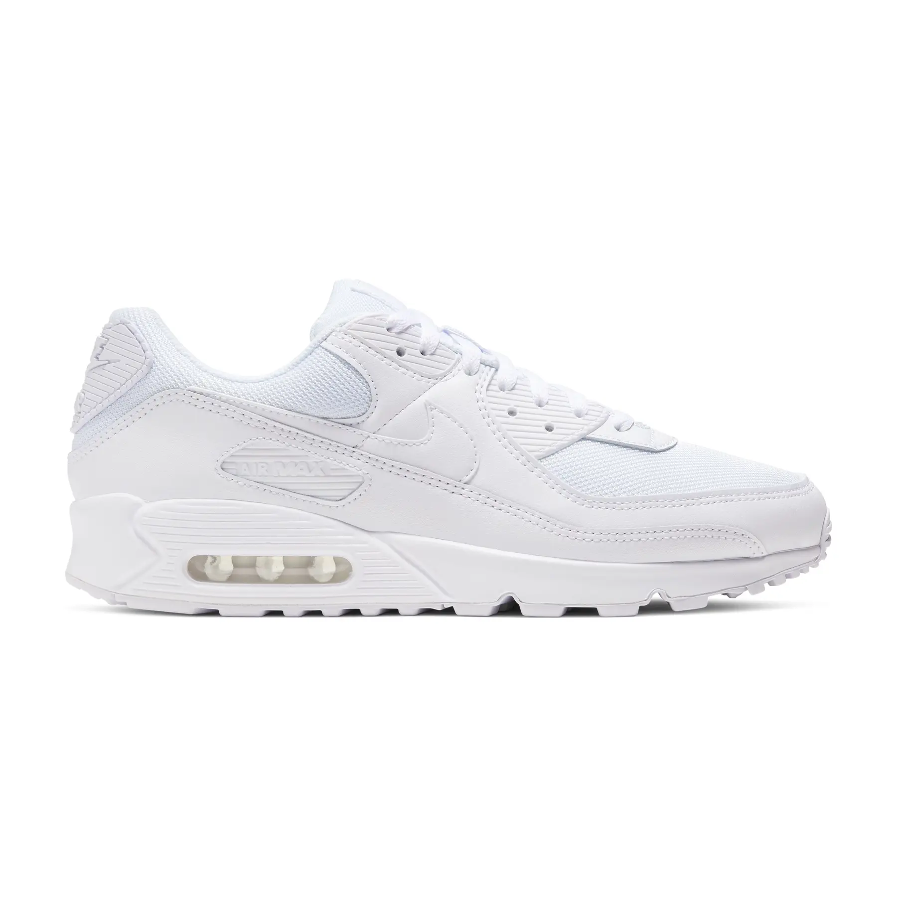 0193154416626 - - Air Max 90 Recraft - Komplett weiße Sneaker