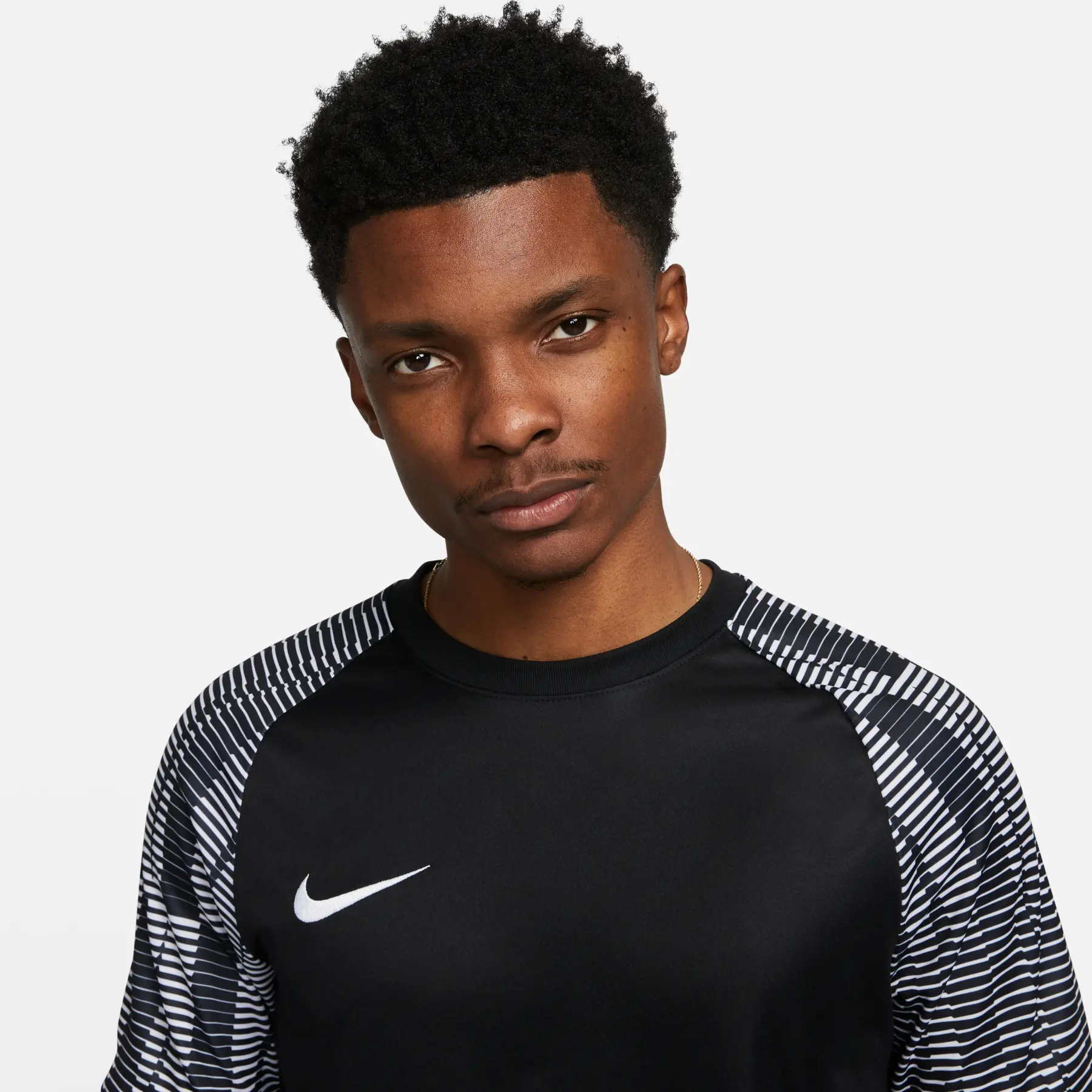 ナイキ ゲームシャツ ブラック ホワイト メッシュリバーシブル 通気性 B103 Jersey Nike Dri-FIT Academy | Foot-Store