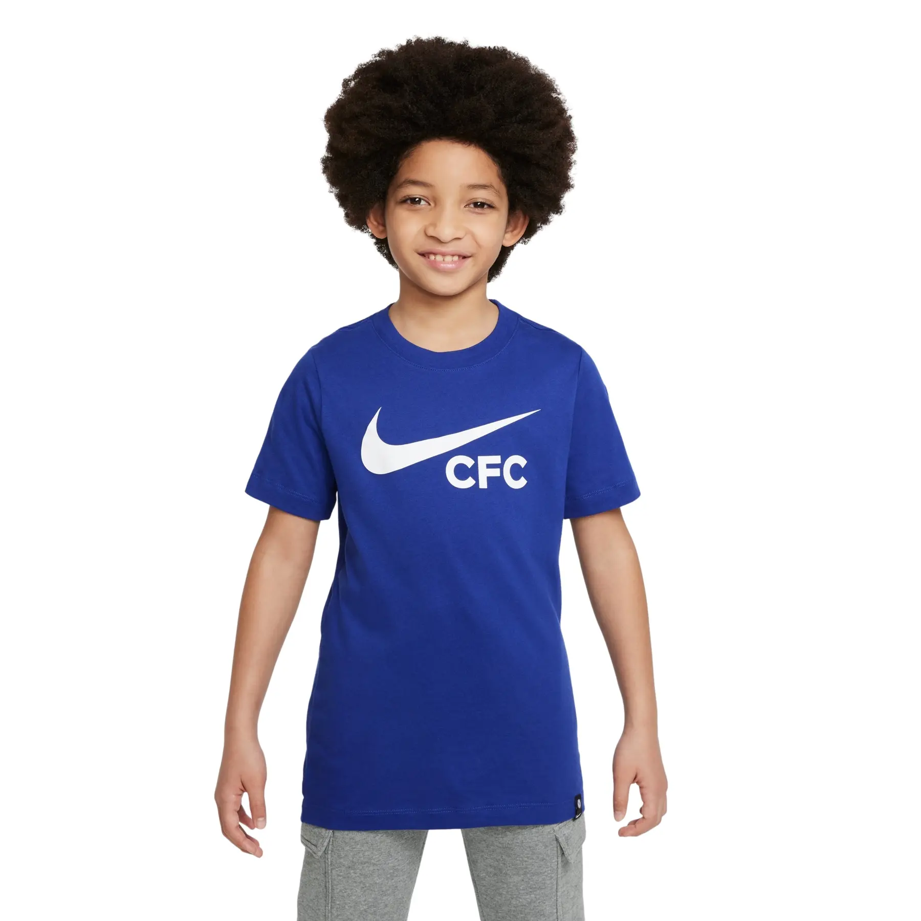 Kinder T-Shirt Chelsea FC Swoosh 2022/23 - Bleu - male - Size: 8/10 ans