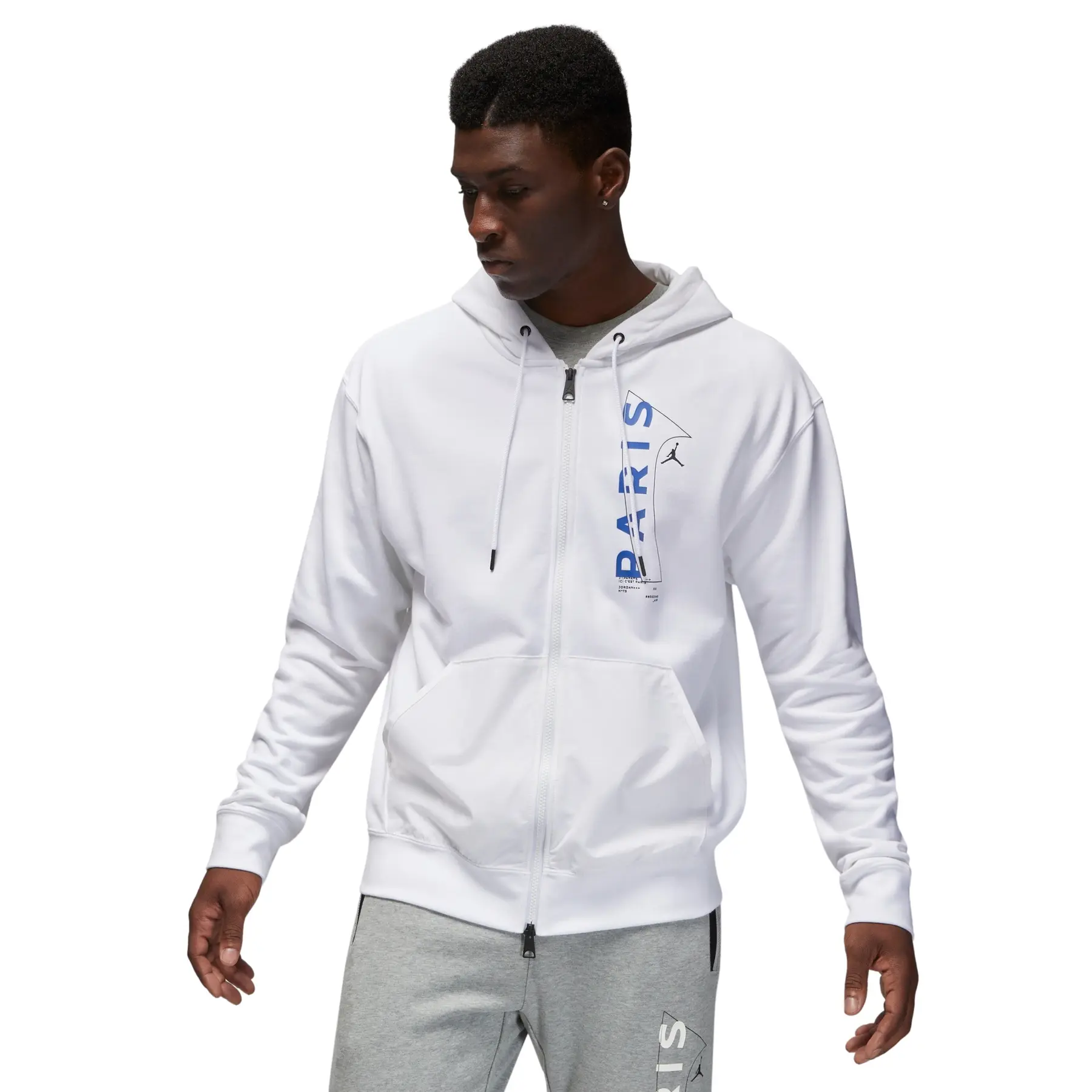 Kapuzenpullover PSG Jordan 2022/23 - Blanc - male - Size: L