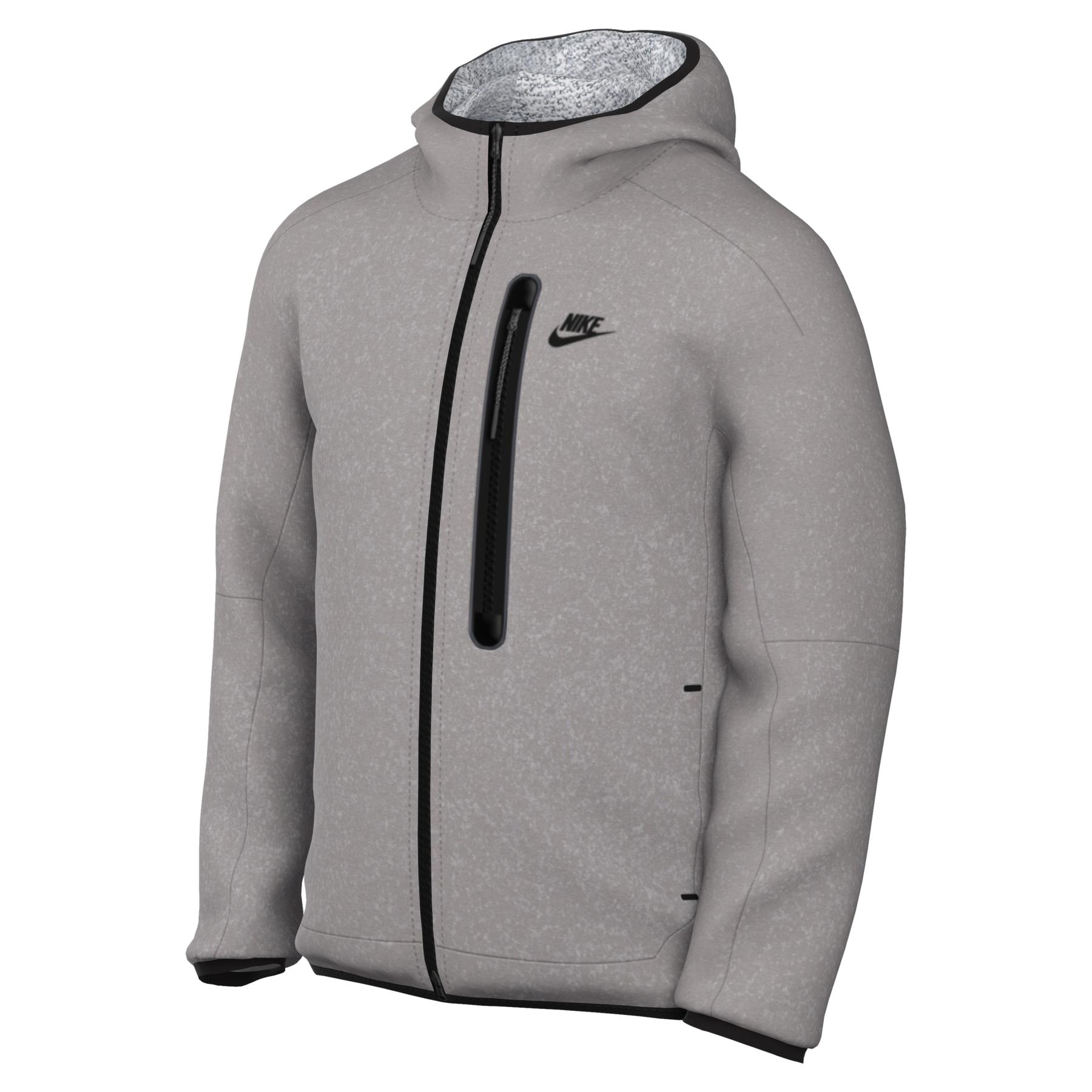 0196151957192 - - Tech Fleece - Winterlicher Kapuzenpullover in Kopfsteinpflastergrau