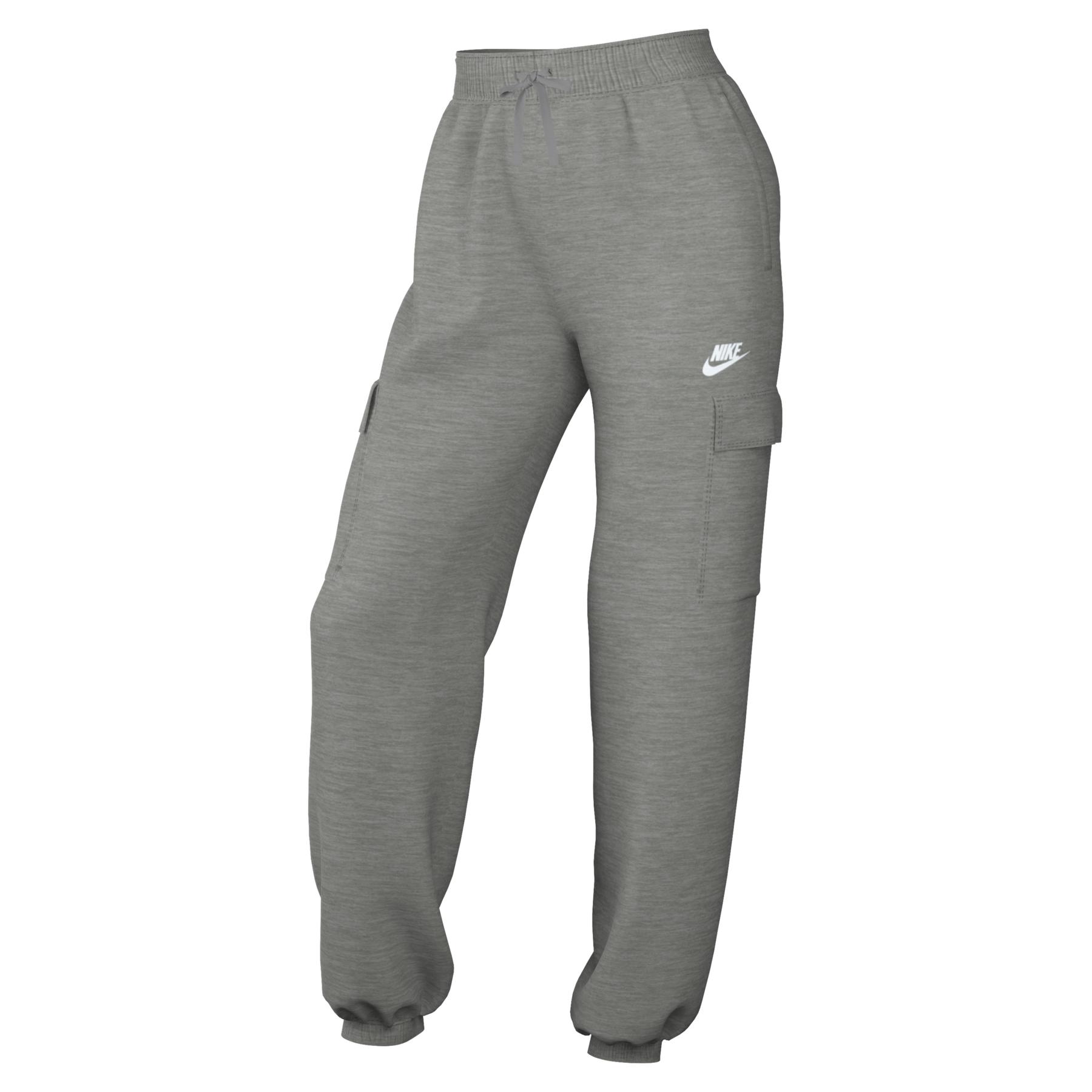 0196149260136 - Damen Sportswear Club Fleece Mid-Rise Oversized Cargo Sweatpants grau