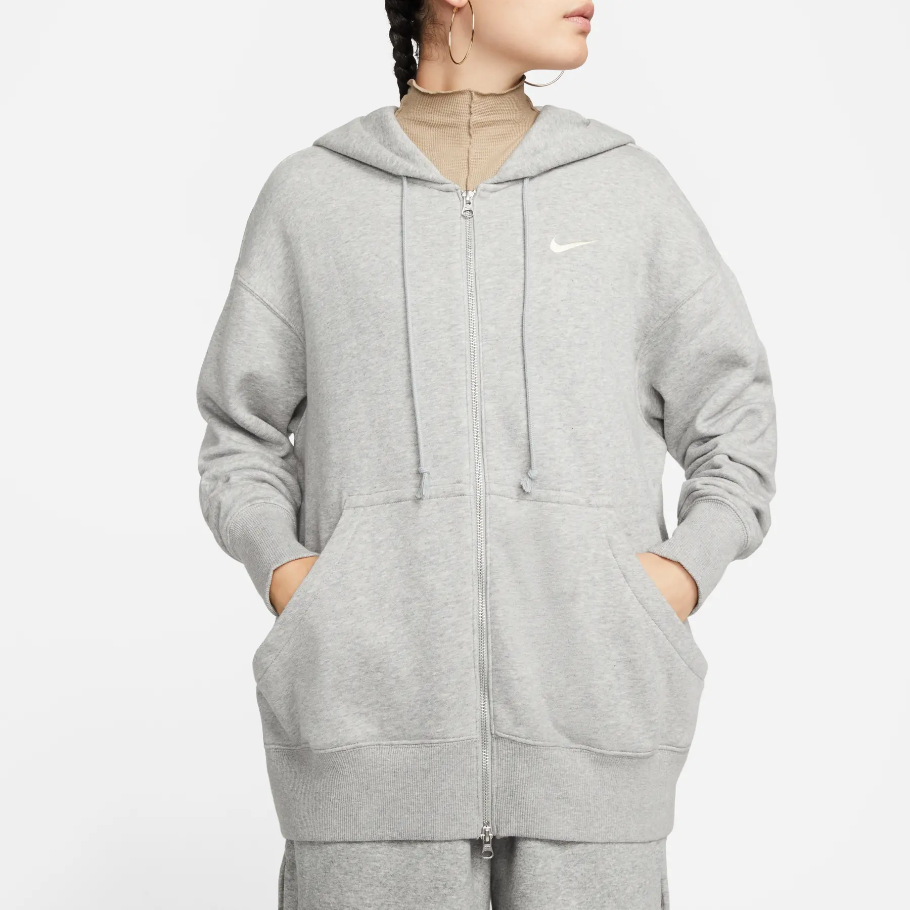 Women's oversize full-zip hoodie Nike Phoenix Fleece | Foot-Store