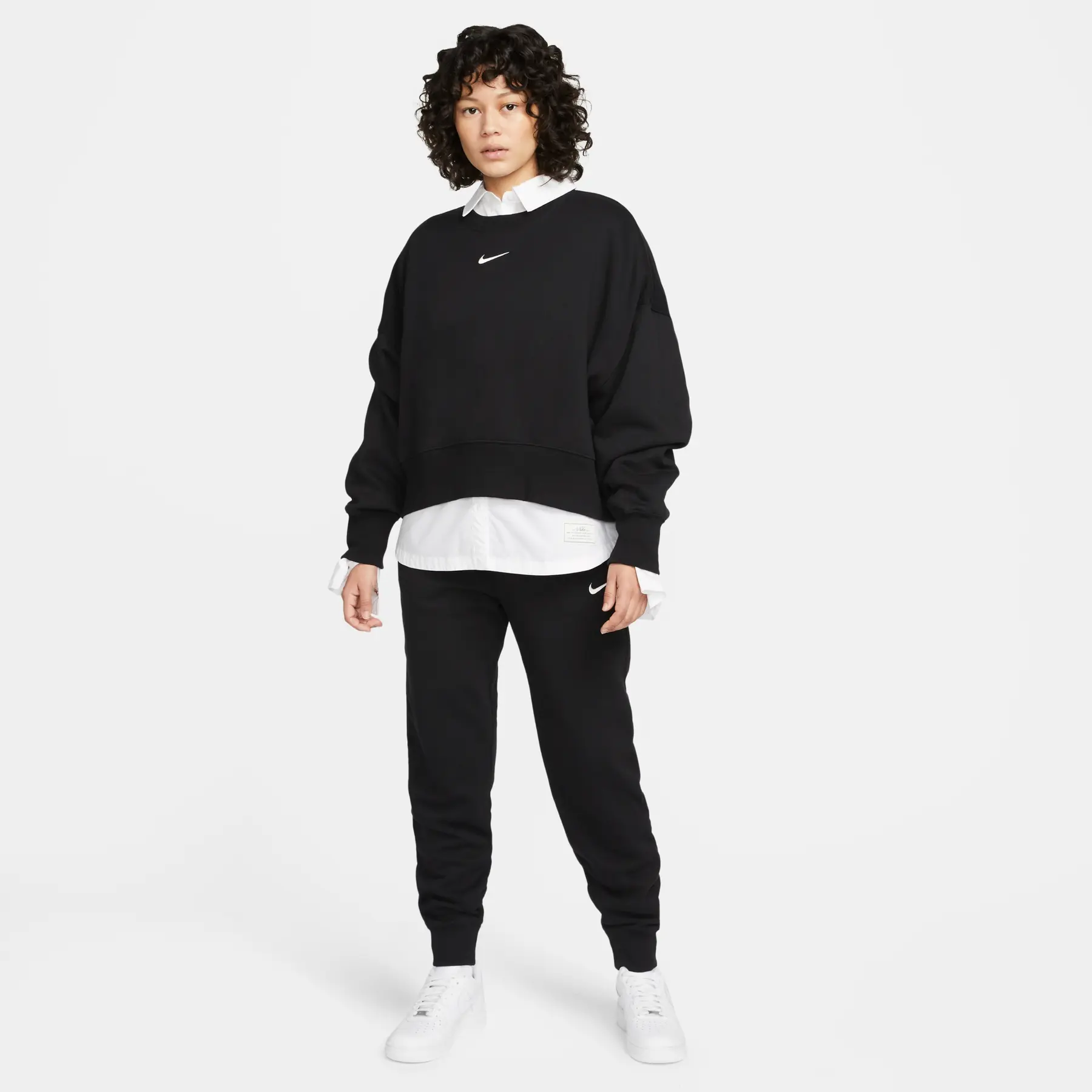 Sweatshirt mit Rundhalsausschnitt Oversize Frau Nike Phoenix Fleece