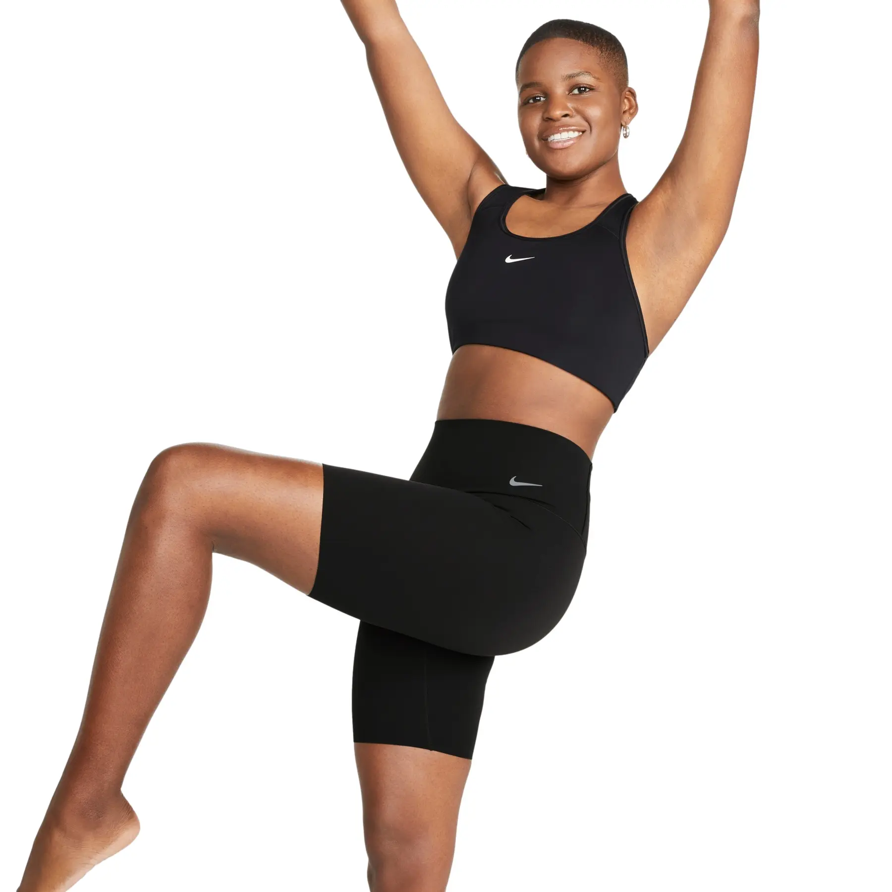 Women's high-waisted shorts Nike Dri-FIT Zenvy 8 