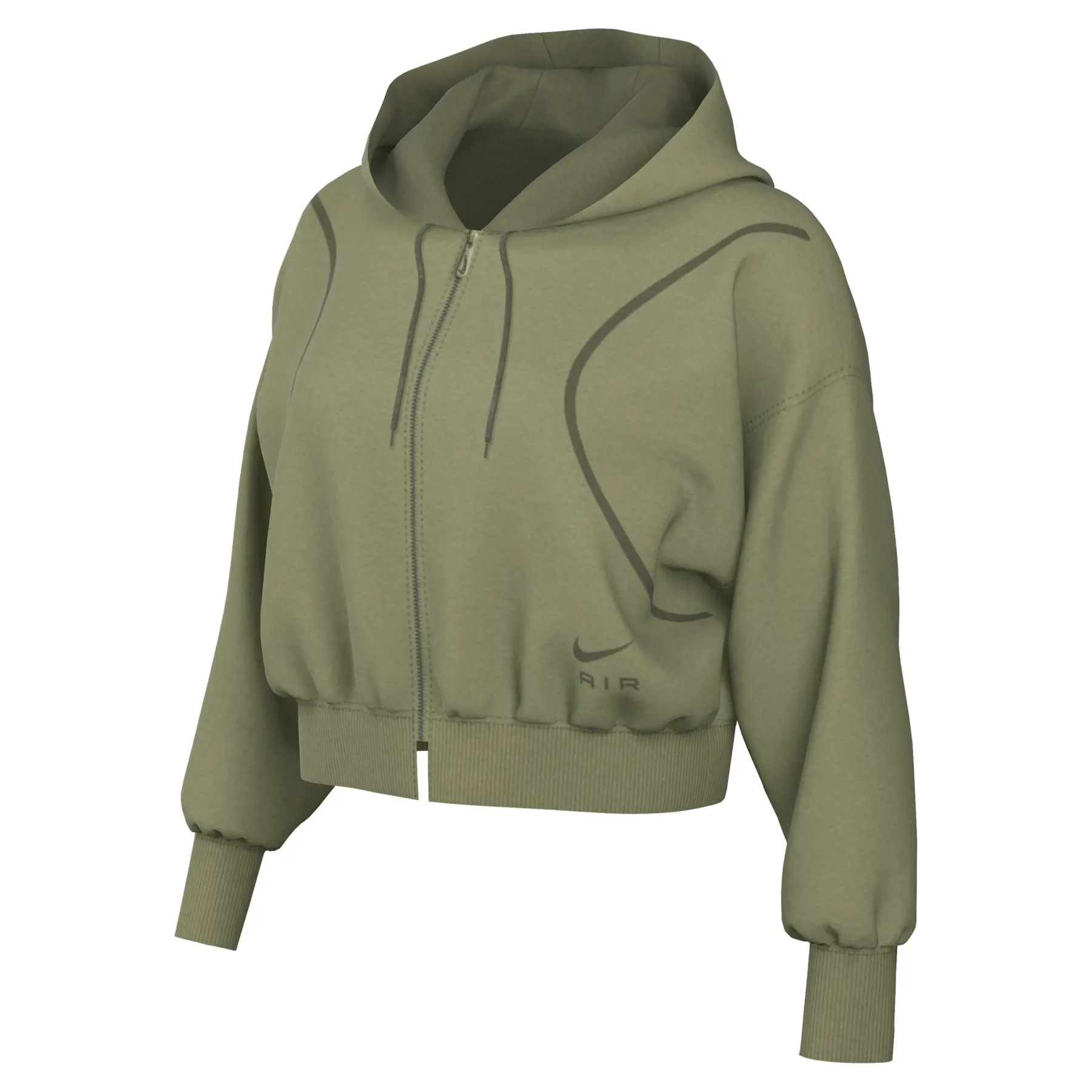 0196151498213 - Sweatjacke mit Kapuze aus Molton Frau Air