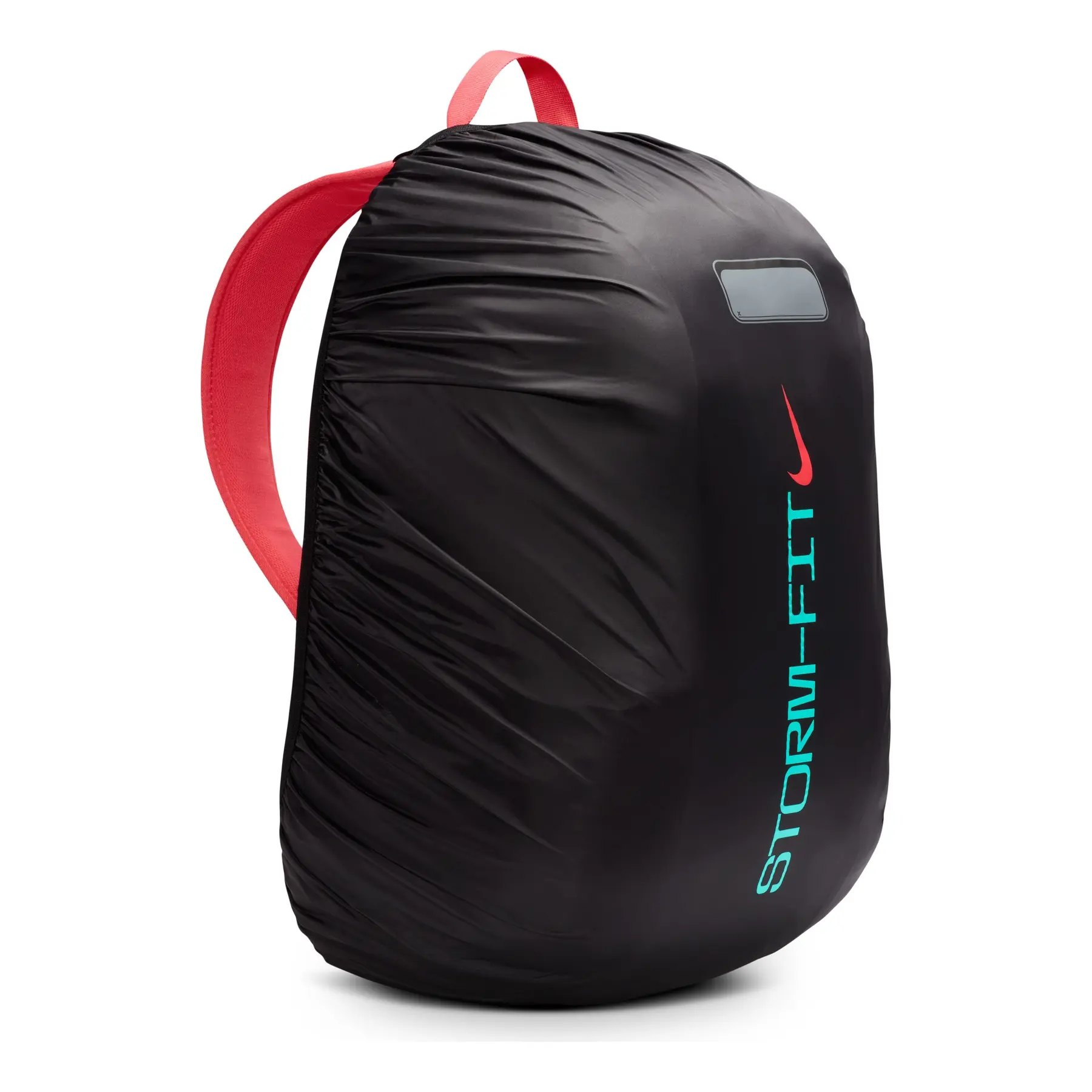 nike backpack with rain cover 3Brand Clear – Red – One size (23L) | See through school bookbag for boys, girls, men, women. Zip main compartment, side mesh bottle pocket, padded shoulder straps It features a water Nike Storm FIT Backpack +