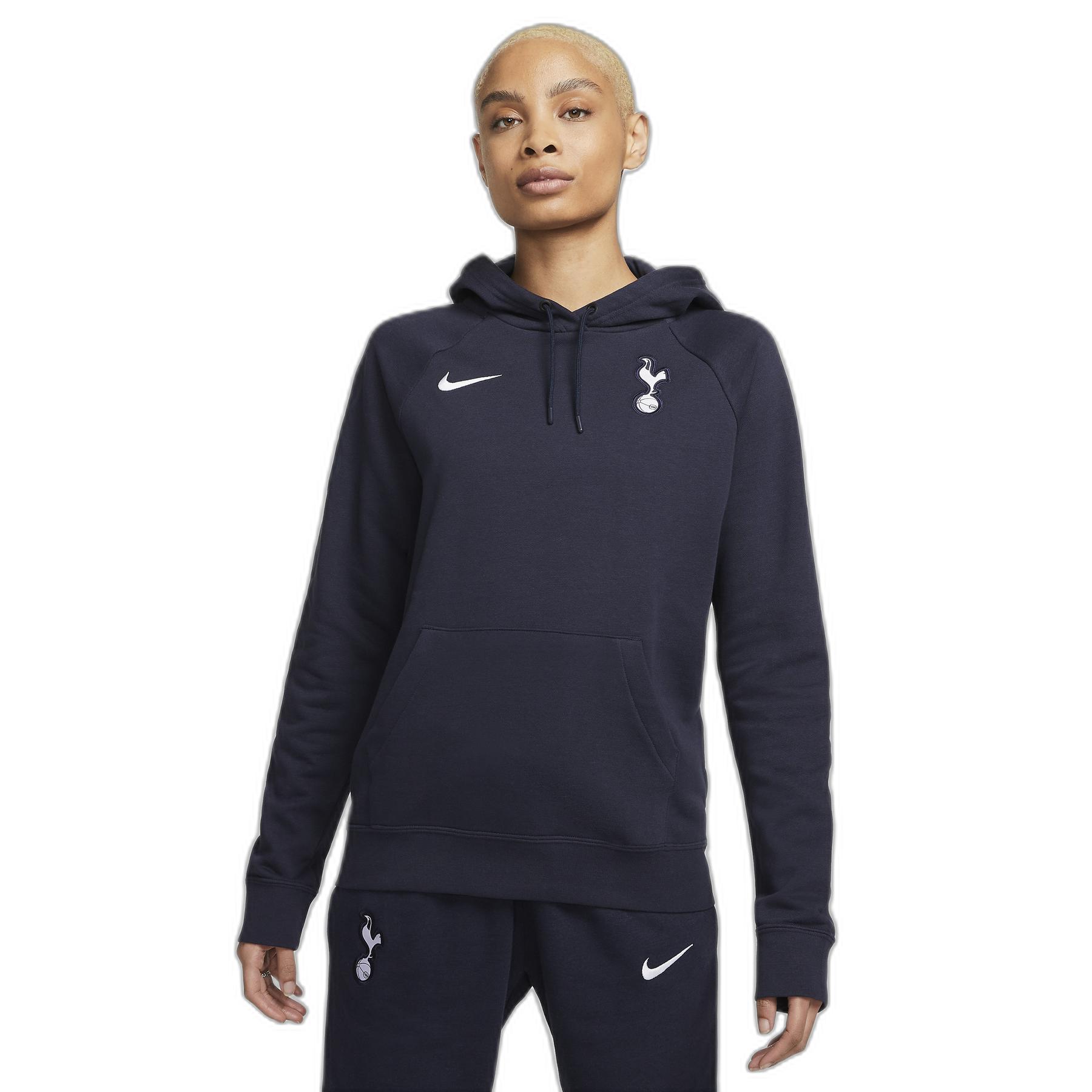 felpa con cappuccio tottenham essential donna