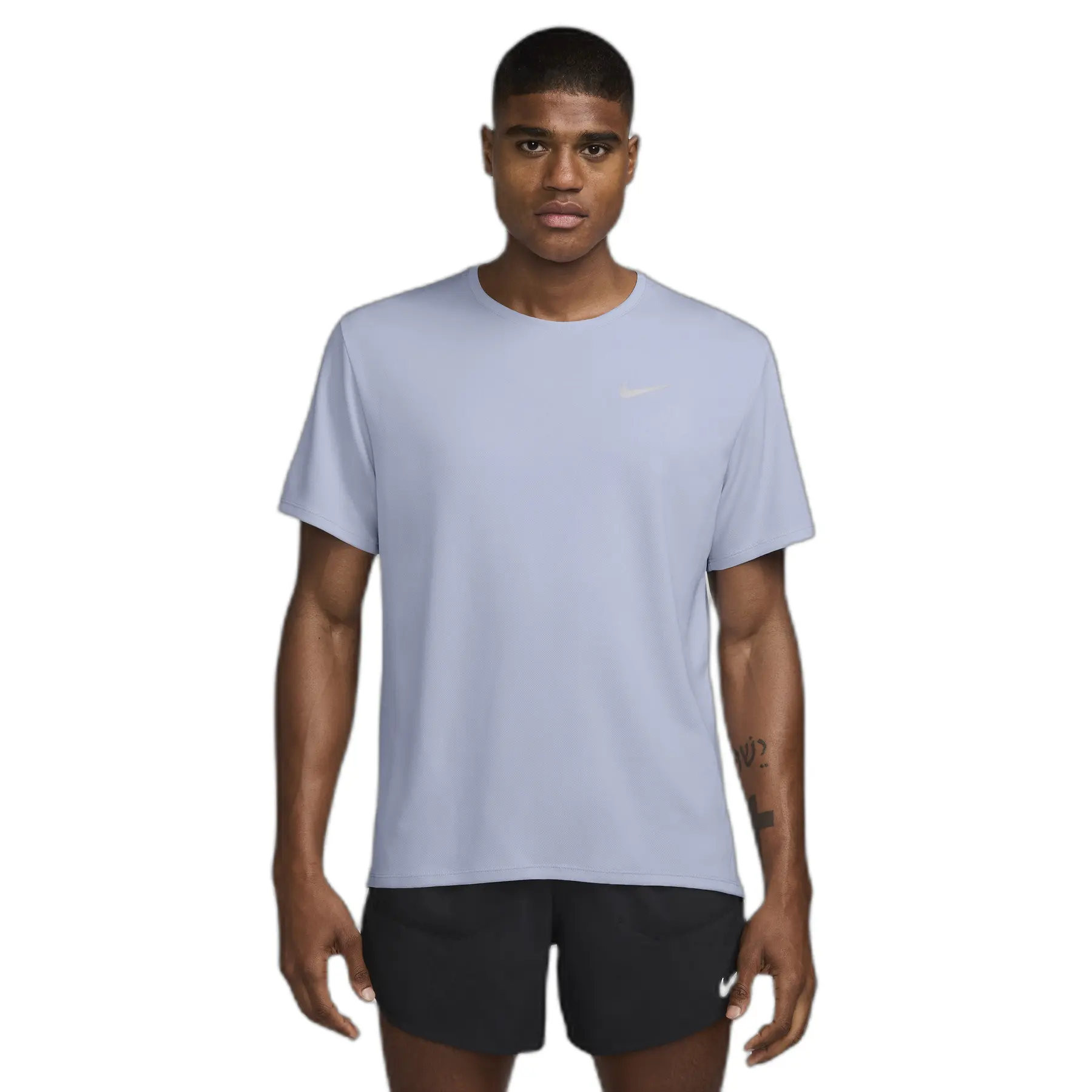 Nike Bleu Maglia Miler Dri-Fit Uv