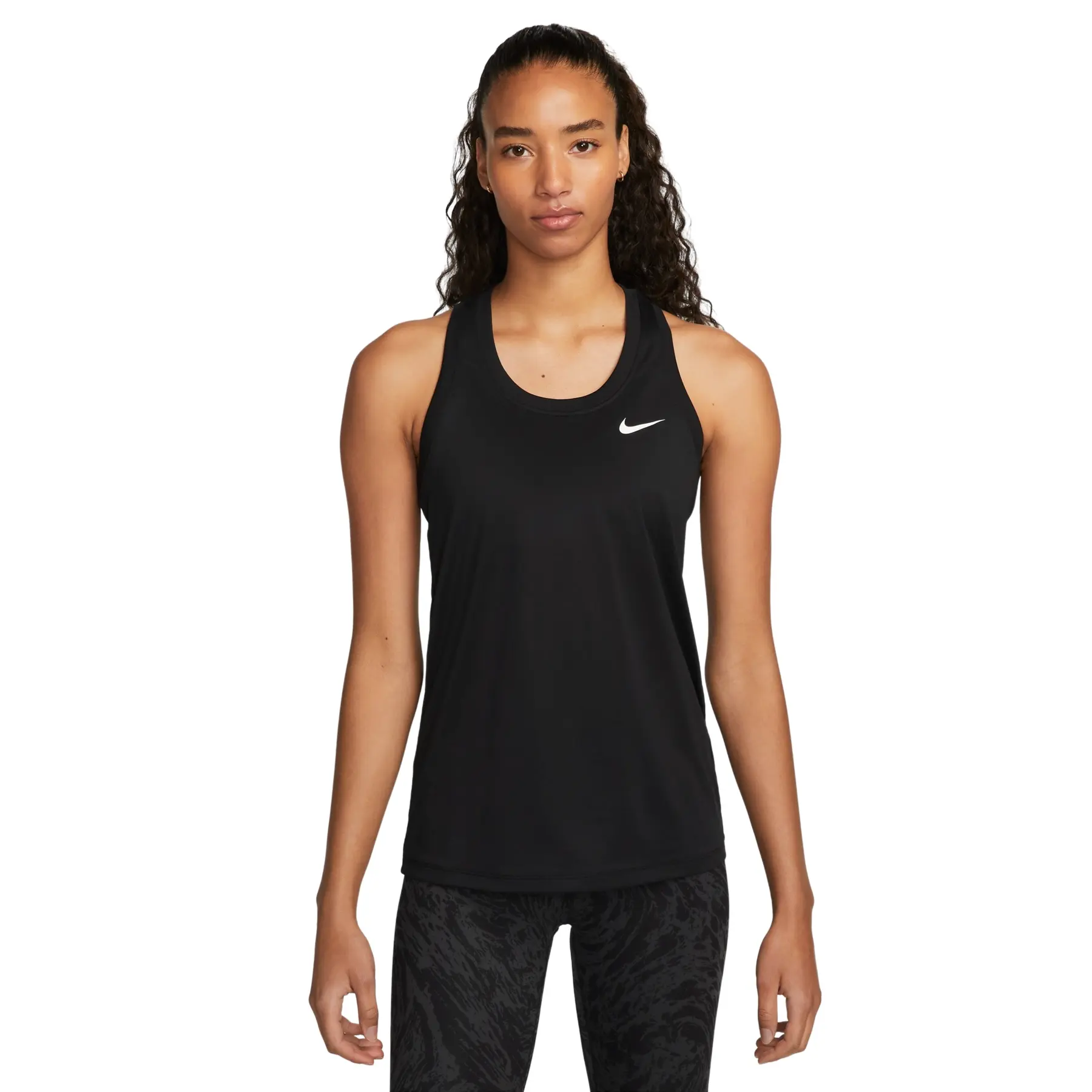 Nike Women's Noir Tank Top Dri-Fit Rlgd Rcr Lbr