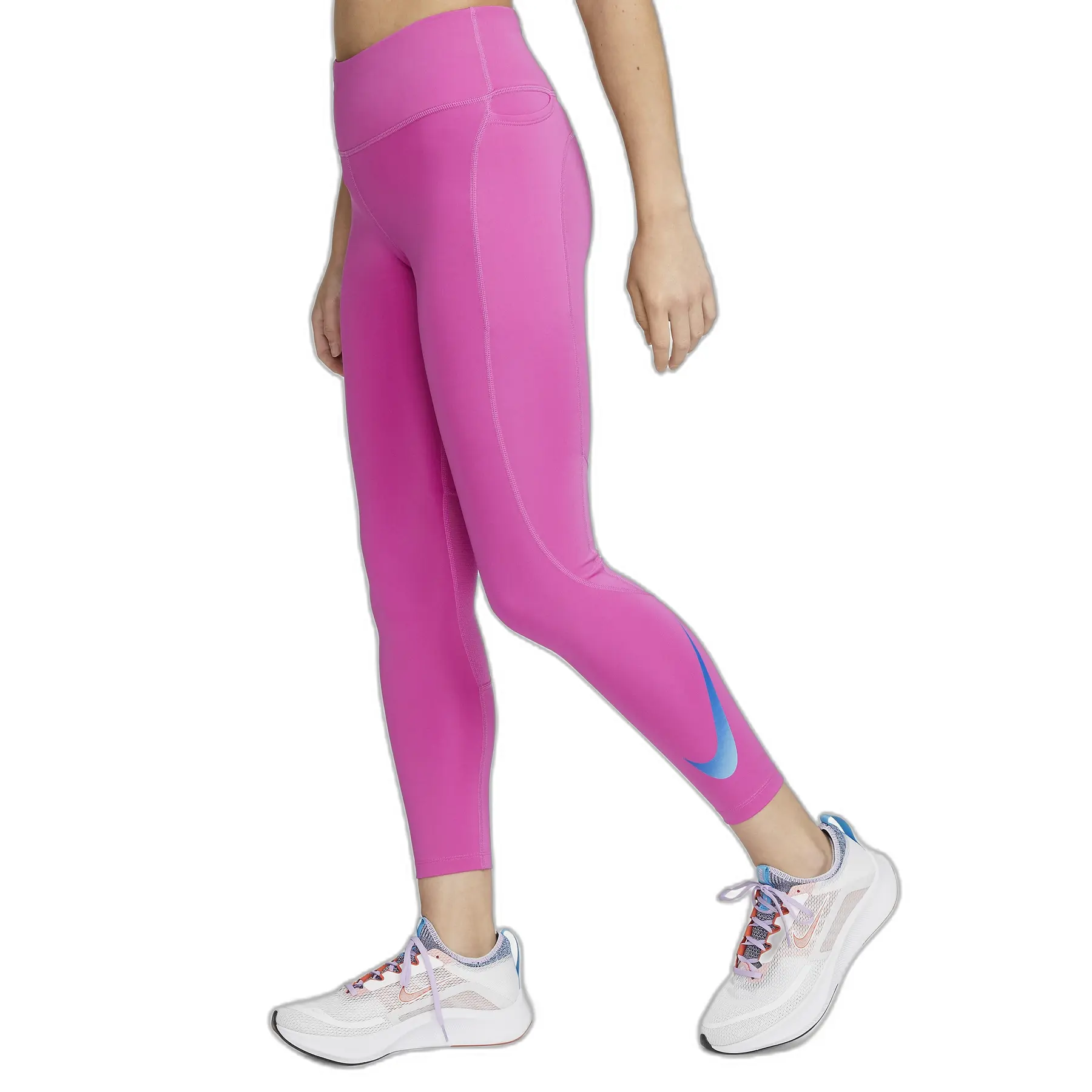 Legging 7/8 Frau Nike Dri-Fit FST Swoosh HBR MR