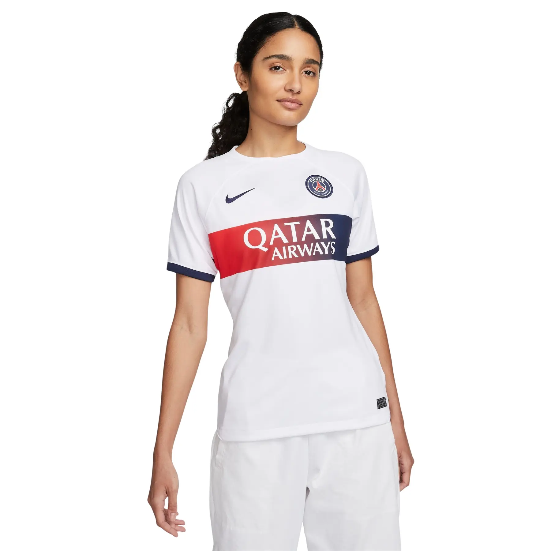 ida sply サッカーTシャツ PARIS JERSEYWHITE Women's Away Jersey PSG 2023/24 | Foot-Store