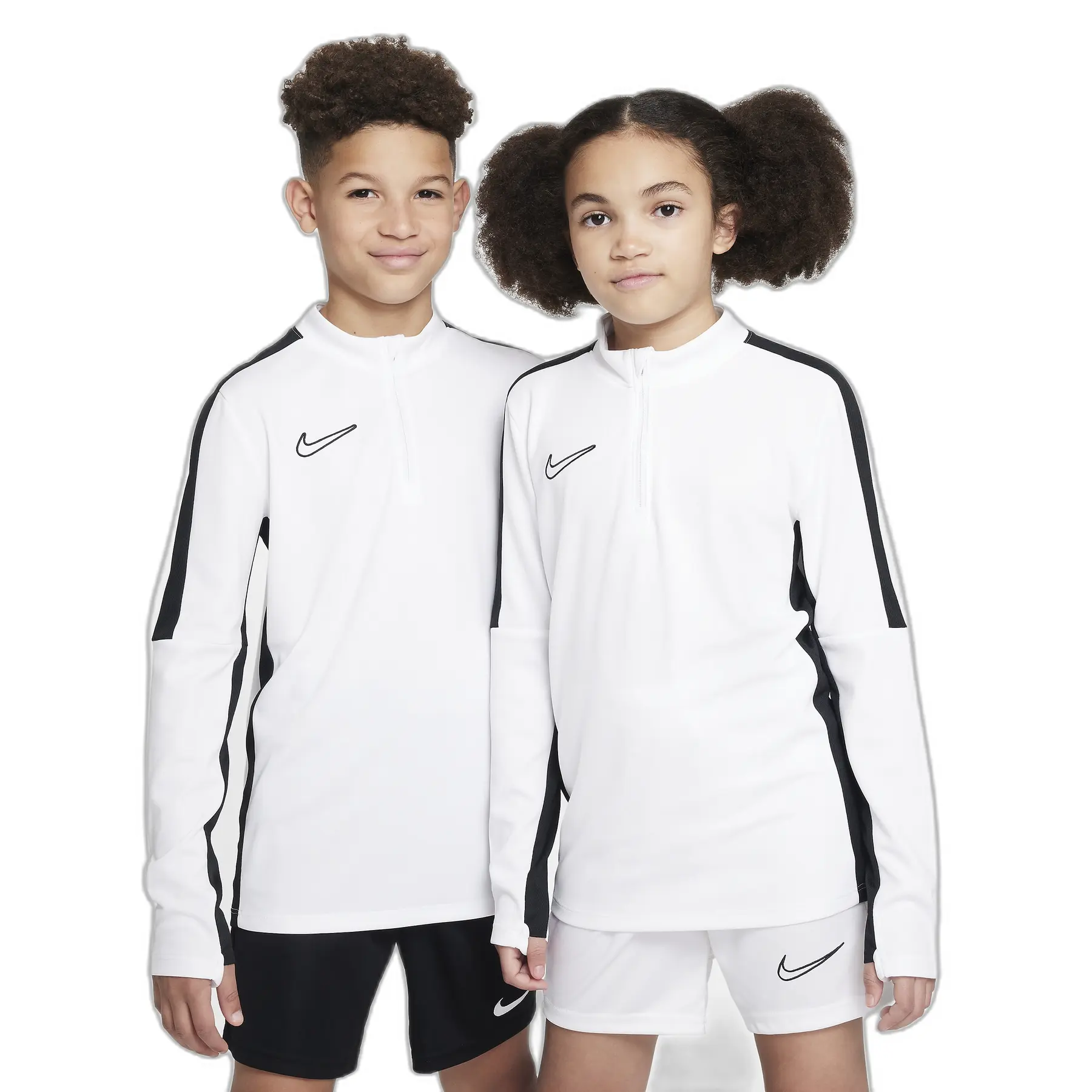 T-shirt Football Nike enfant de Dri-Fit Academy 23 Blanc/Noir