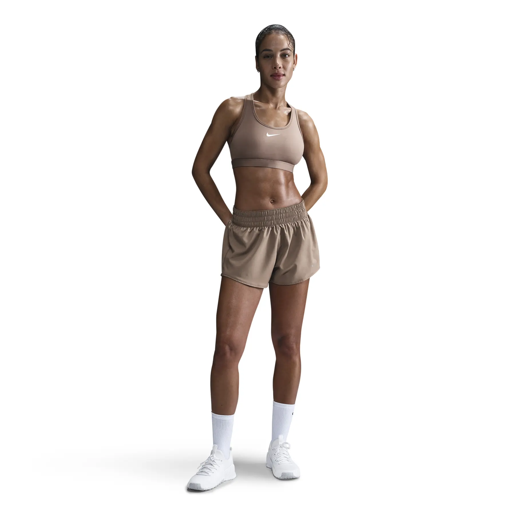 Shorts für Damen One Dri-Fit BR 3" - Marron - female - Size: XS