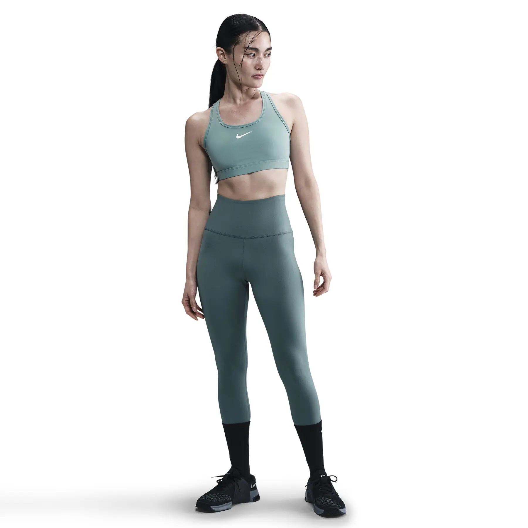 Damen-Sport-BH Nike Swoosh Medium Support
