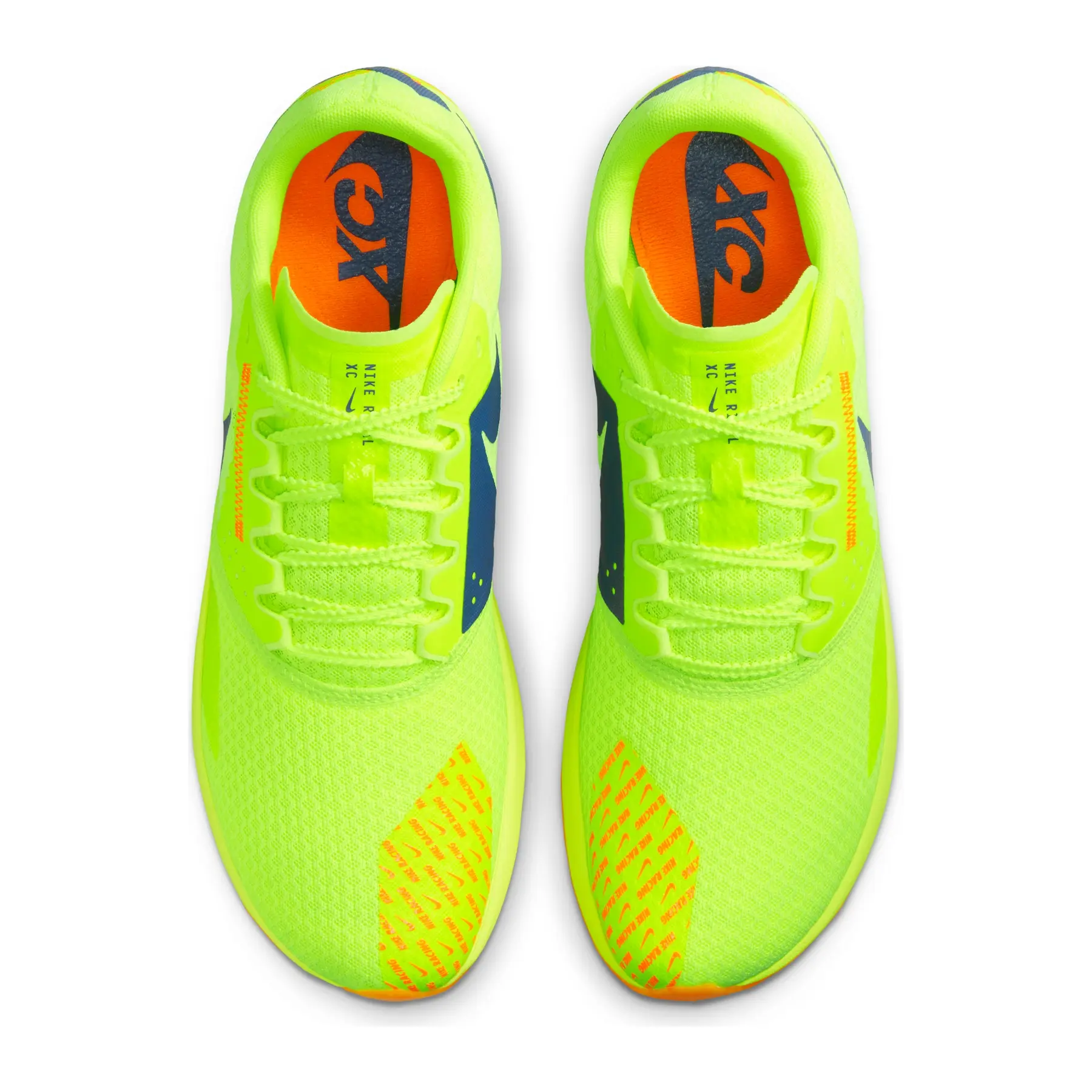 NEW NIKE men\'s zoom rival xc 6 shoe in volt/total orange/concord Nike Air Zoom Rival Waffle 6  main image 2