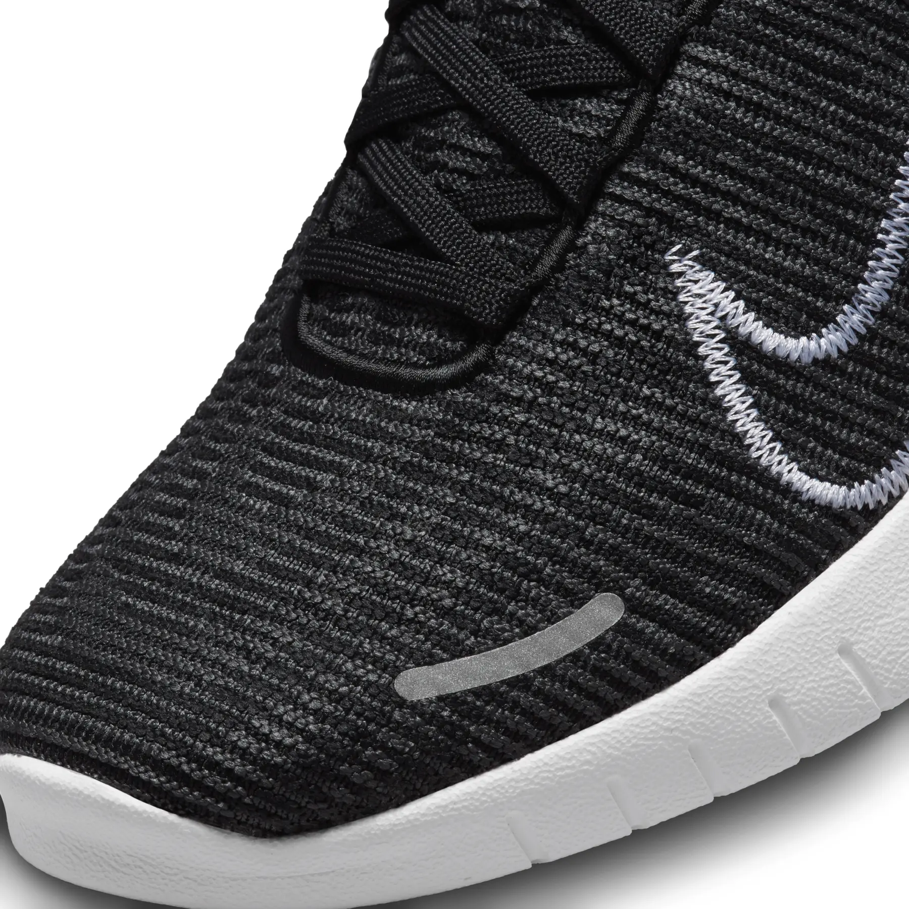 NIKE Free RN Flyknit Low Top Sneakers Black/Gray/White Breathable Lightweight 063a1a21dd8f.jpg?width=3840&  main image 2