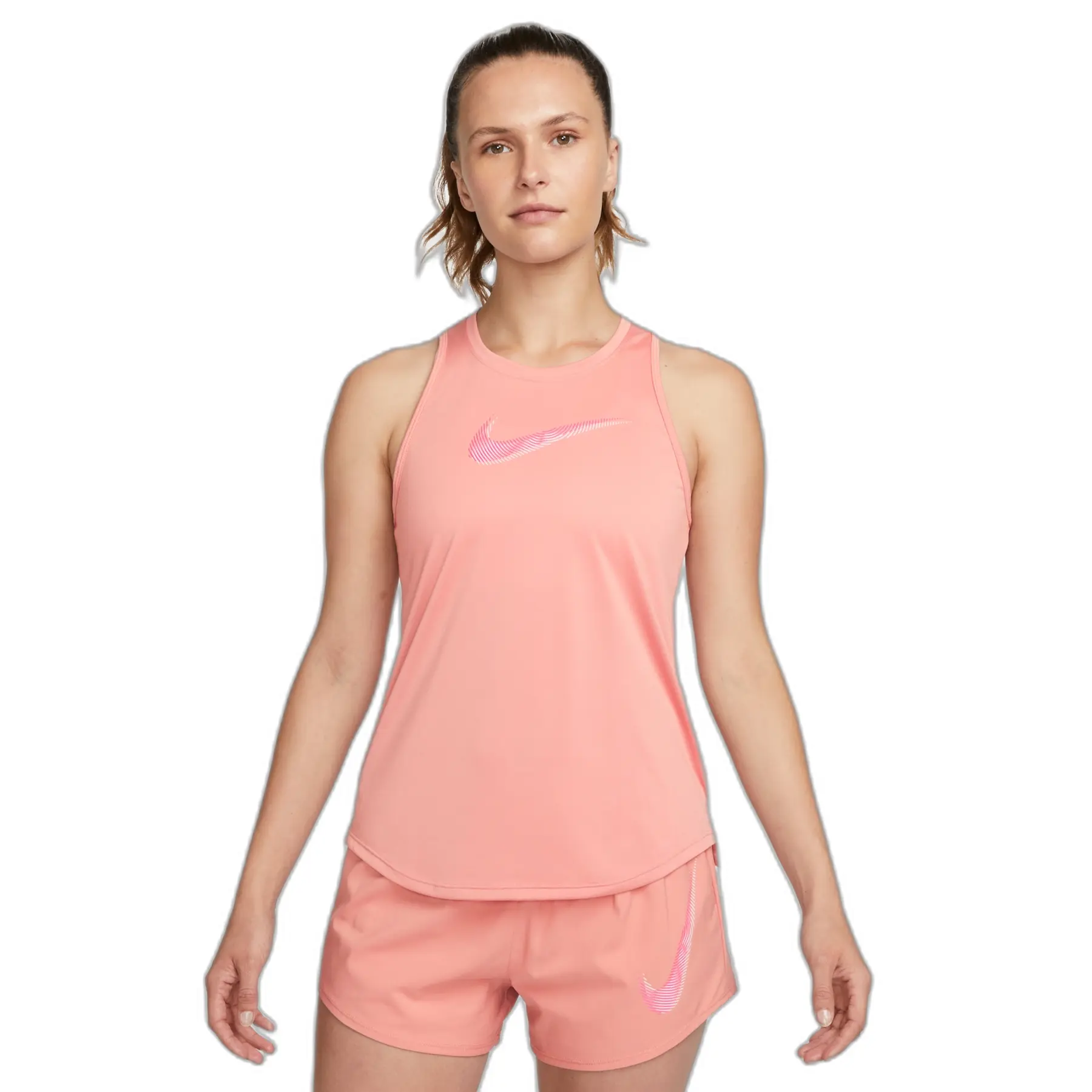 Damen-Top Swoosh Dri-FIT HBR - Rouge - female - Size: XS