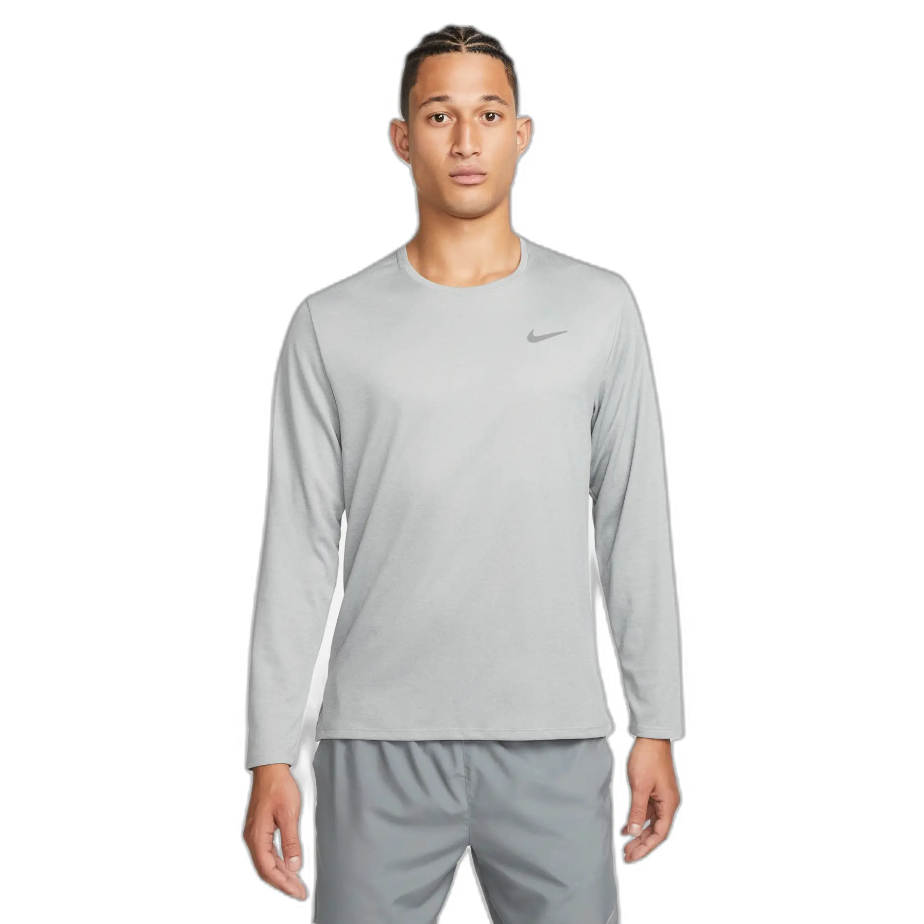 Langarmtrikot Dri-FIT UV Miler - Gris - male - Size: 2XL