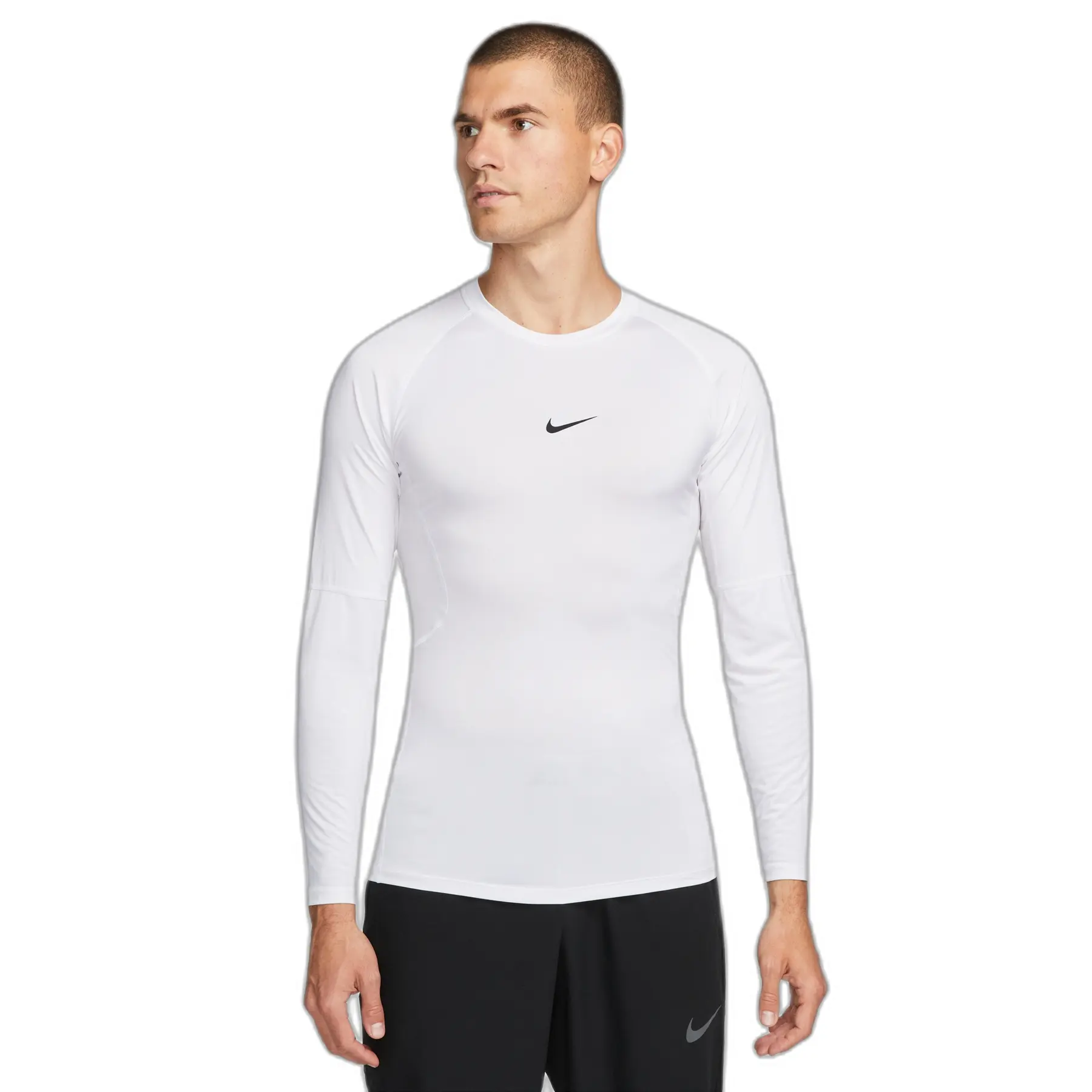 Eng anliegendes Trikot mit langen Ärmeln Pro Dri-FIT - Blanc - male - Size: 2XL