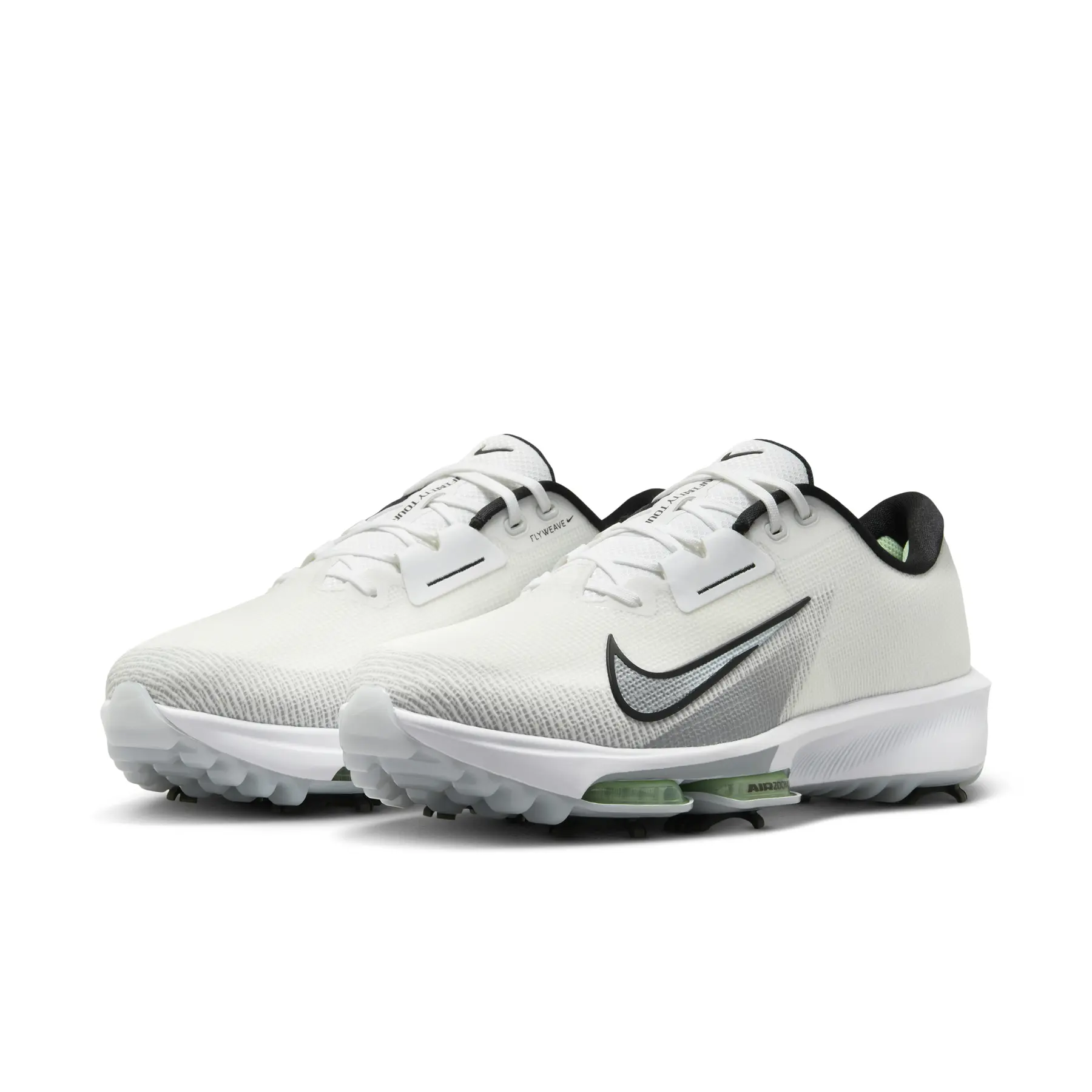 【新品未使用】AIMANT エマン ゴルフ ストライプ柄 ホワイト×グレージュ Golf shoes with spikes Nike Air Zoom Infinity Tour 2 | Foot-Store