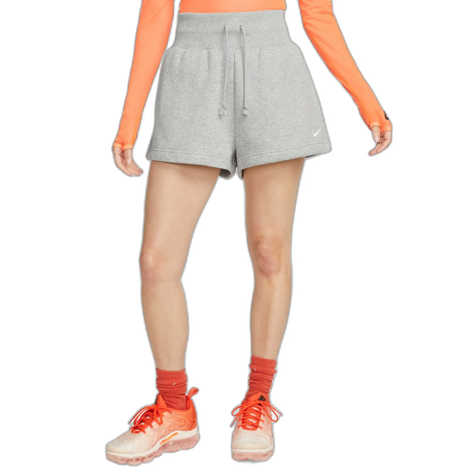Shorts mit hoher Taille Damen Phoenix Fleece - Gris - female - Size: S