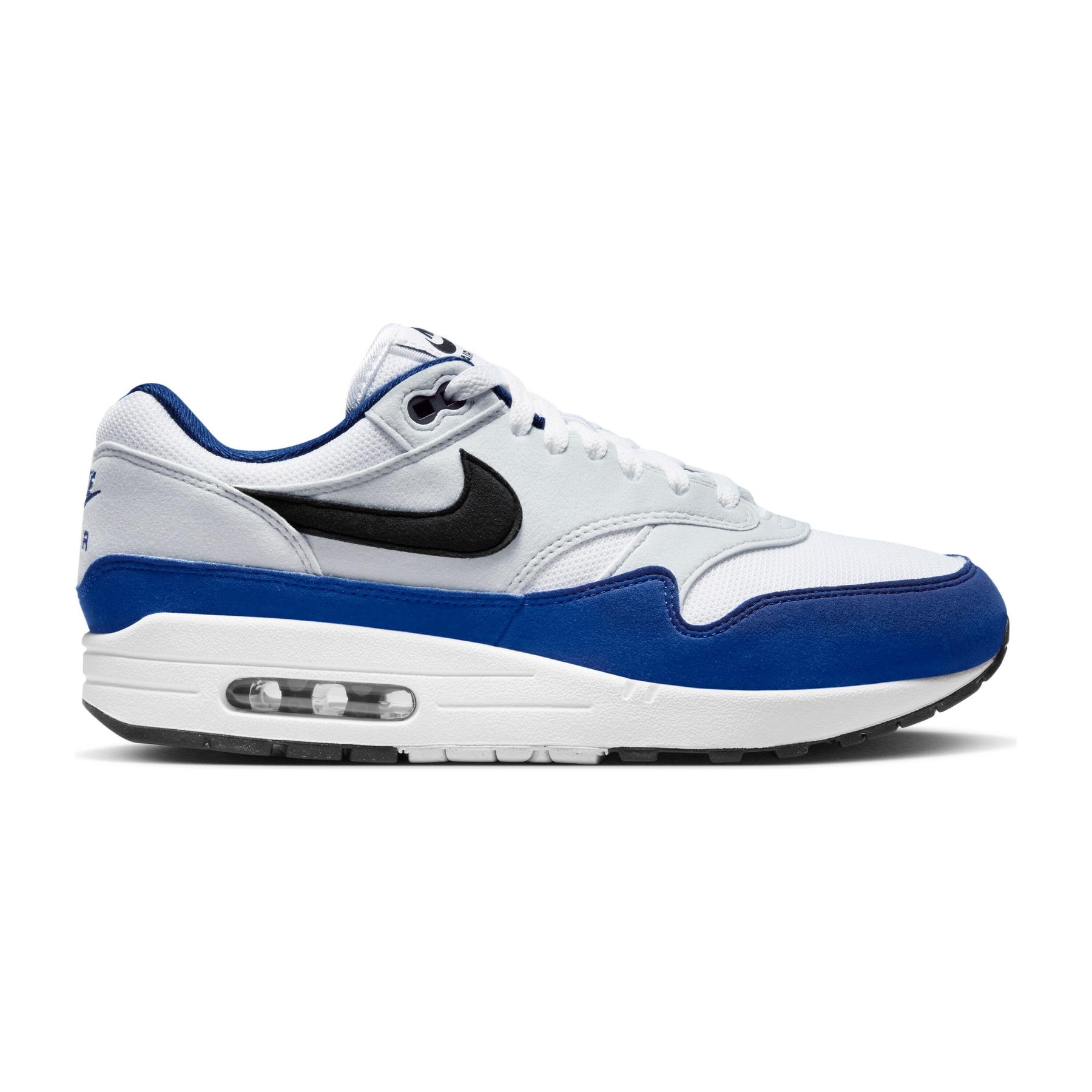 0196607824375 - - Air Max 1 - Sneaker in Weiß Schwarz und Blau