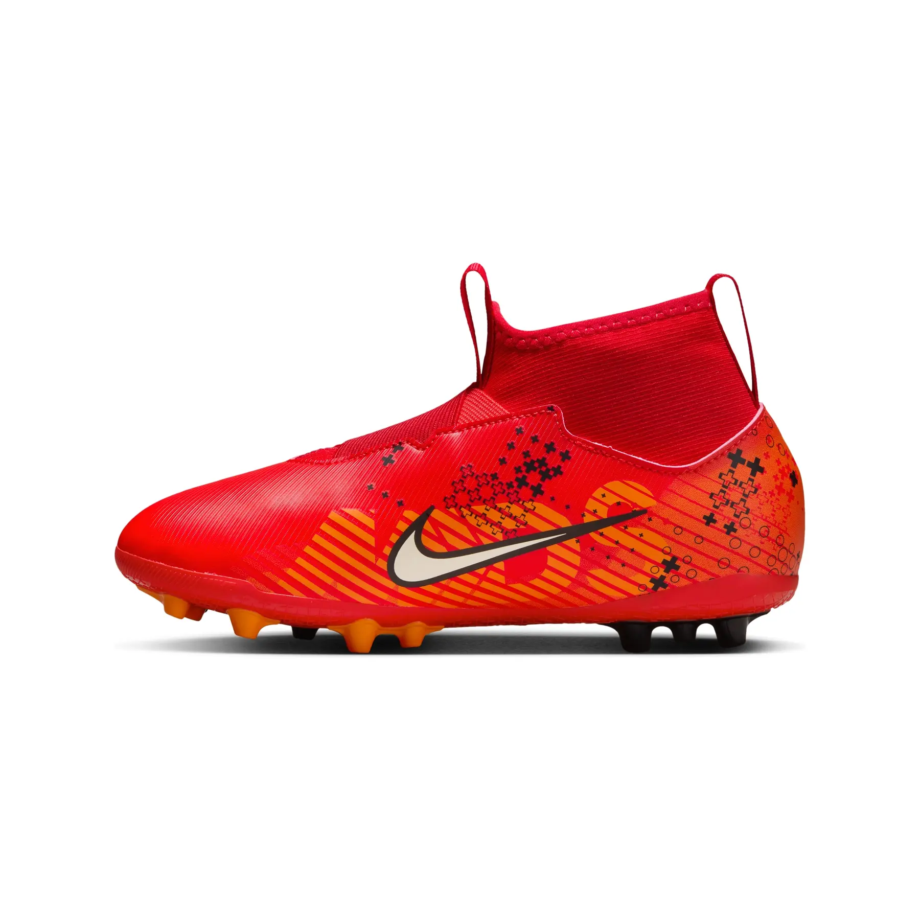 Nike Kids Orange Soccer Cleats Nike Kids Zoom Mercurial Superfly 10 Academy KM FG/MG Laser  main image 3