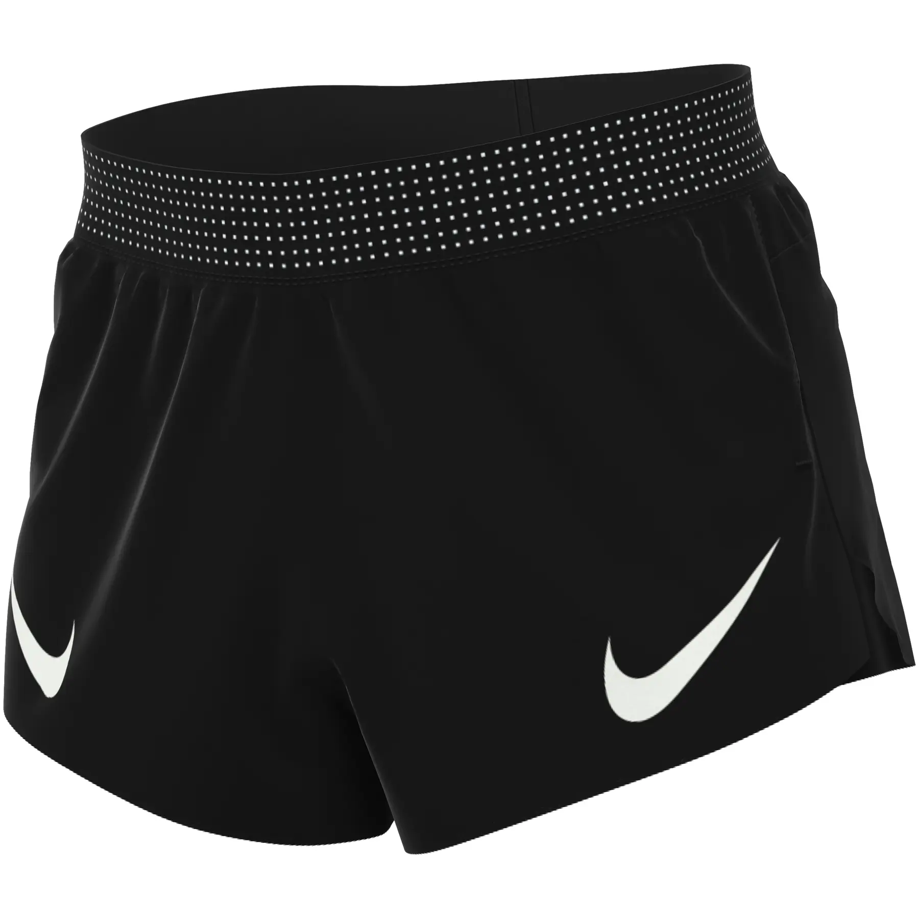 Nike Men's Noir Shorts With Integrated Undershorts Aeroswift 10 Cm