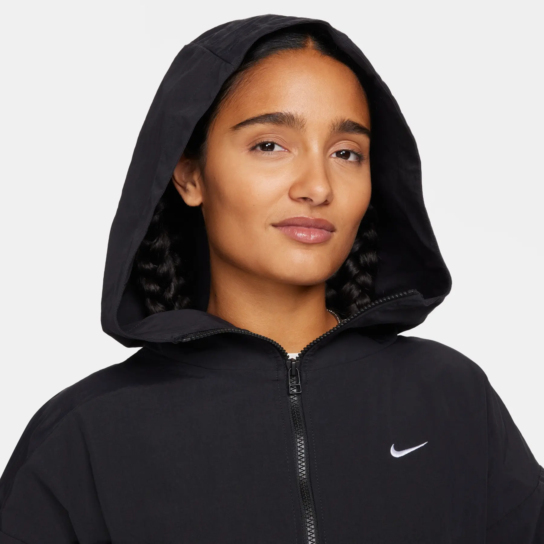 Women's oversized hooded waterproof jacket Nike Essential | Foot-Store