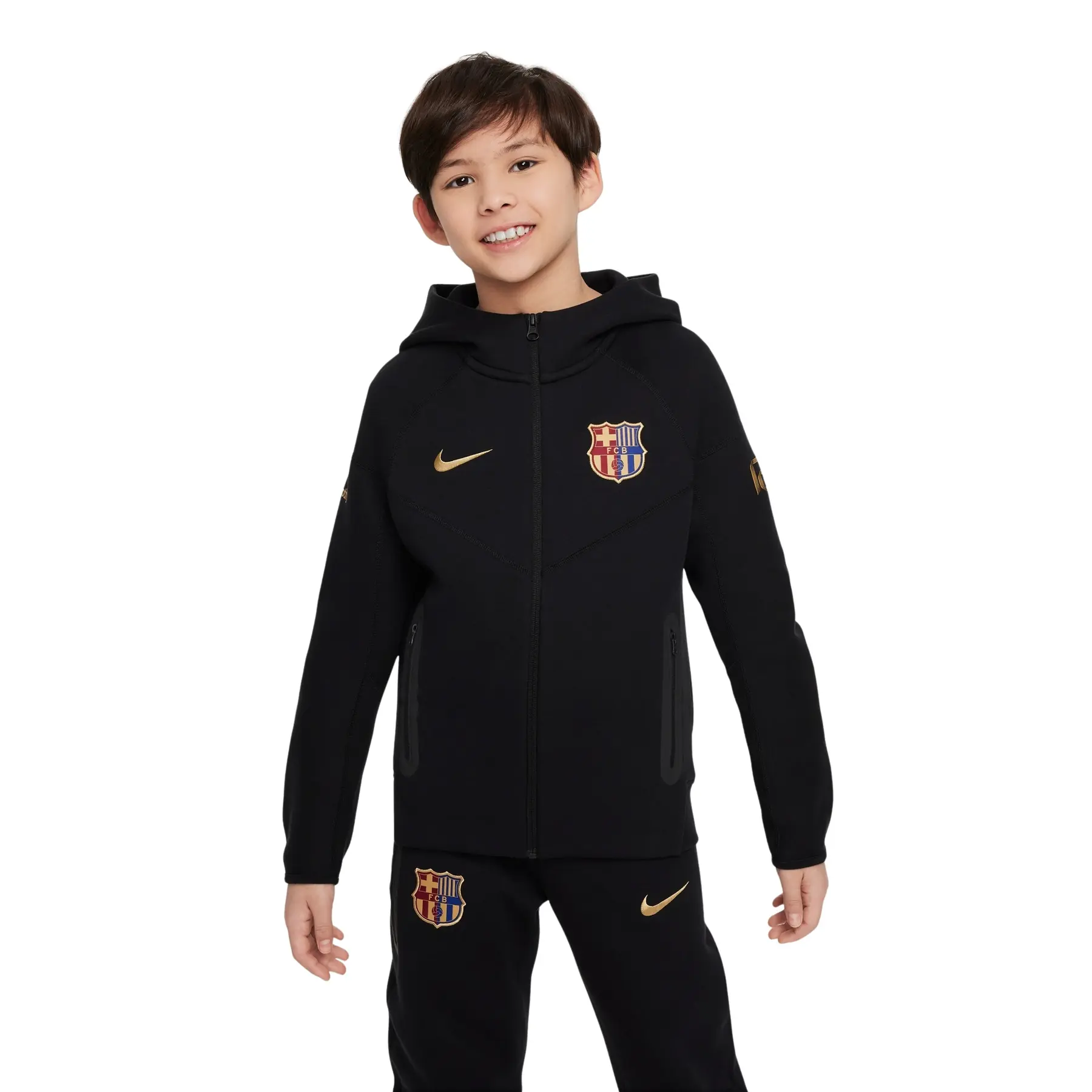 Sweatshirt à capuche zippé enfant FC Barcelone Tech 2024/25