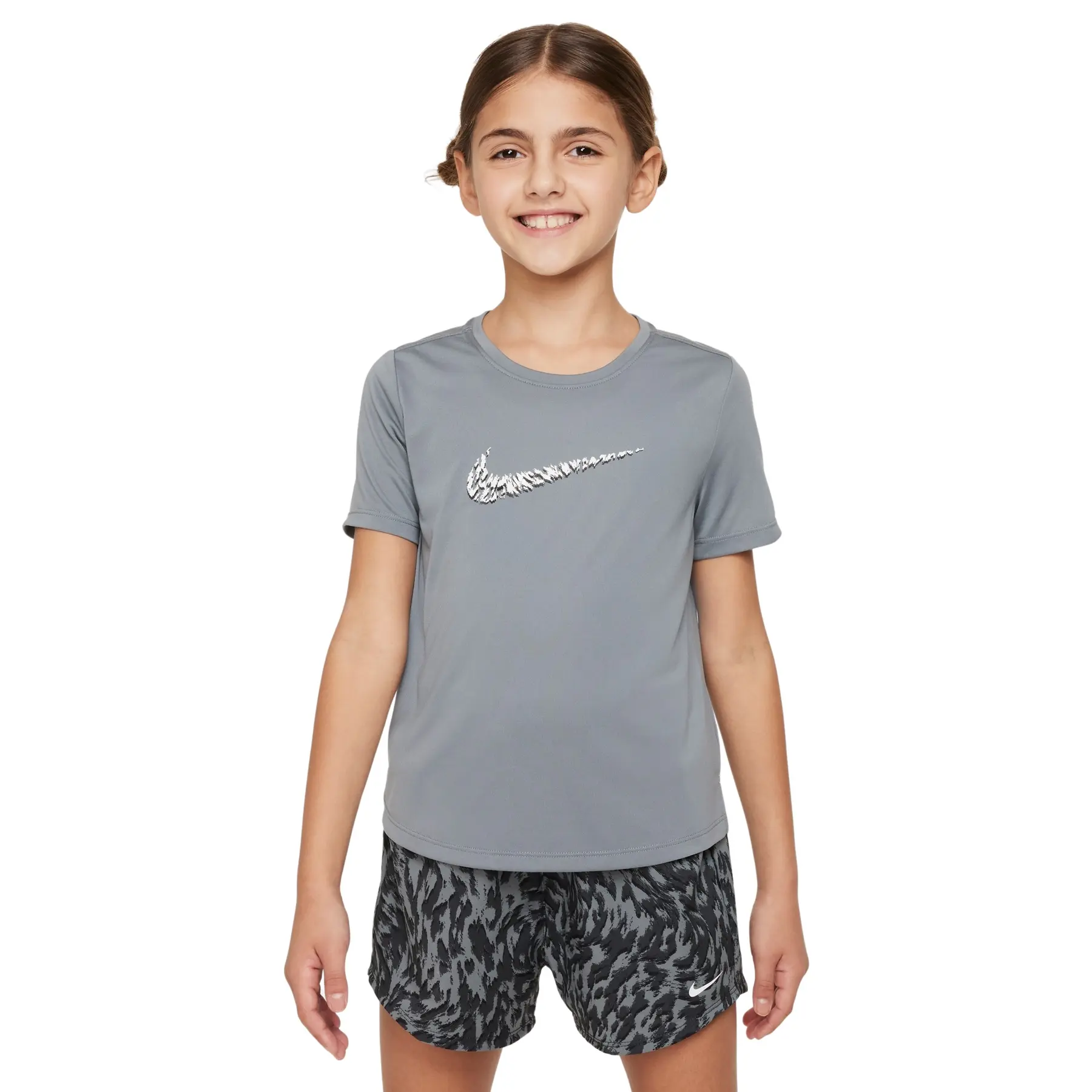 Mädchen-Trikot One - Gris - female - Size: 8/10 ans