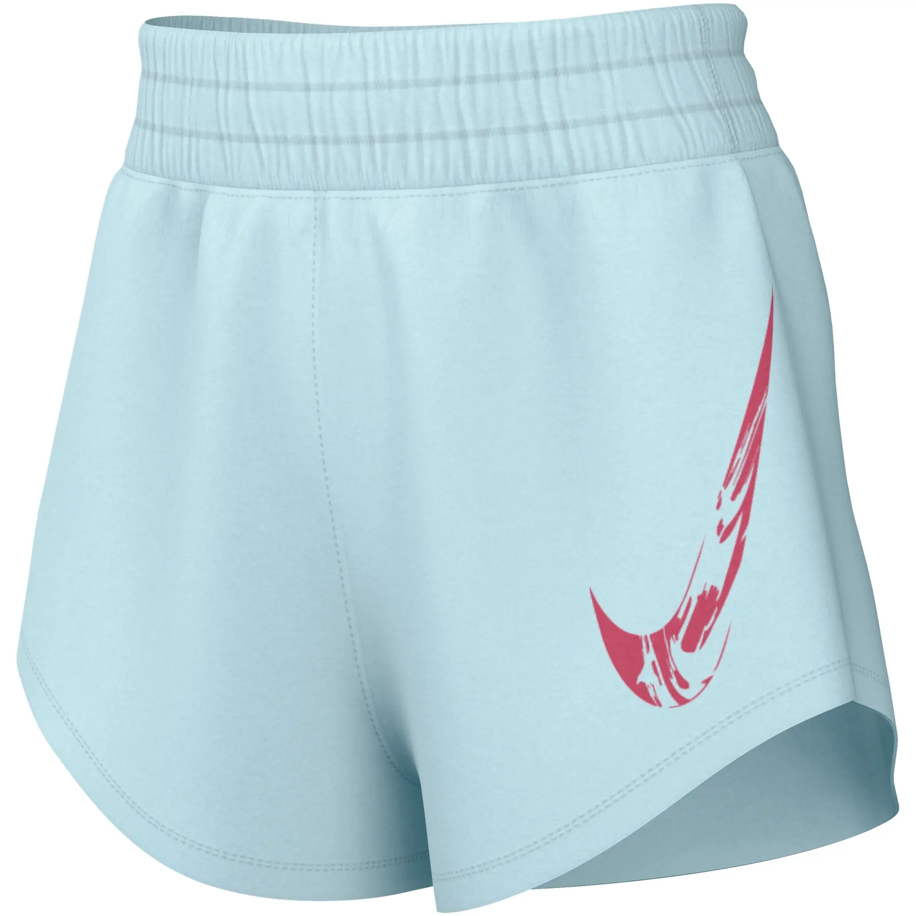 Halbhohe Shorts mit integrierten Untershorts Damen One Swoosh Dri-FIT - Bleu - female - Size: XS